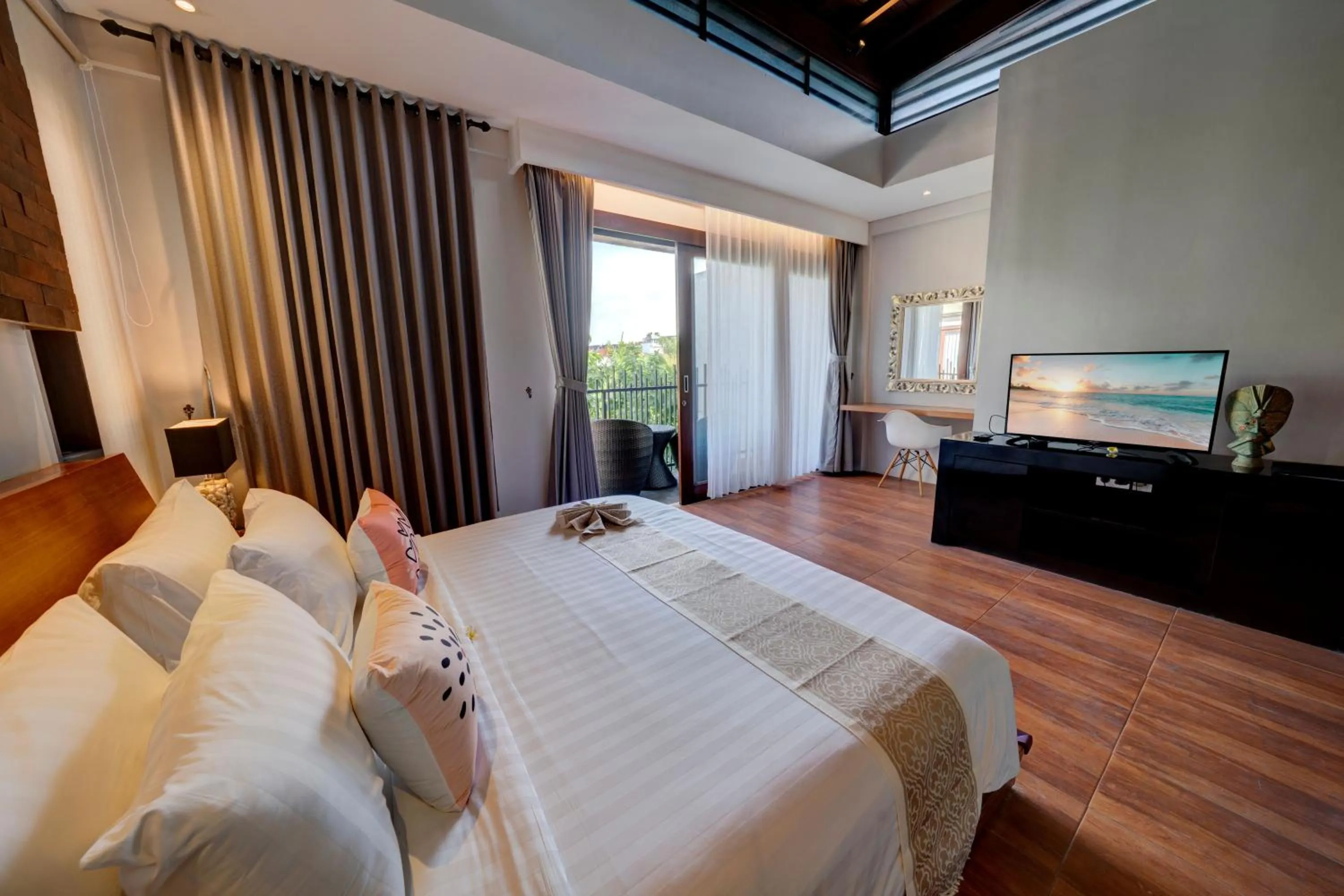 Bed in Mokko Suite Villas Umalas Bali