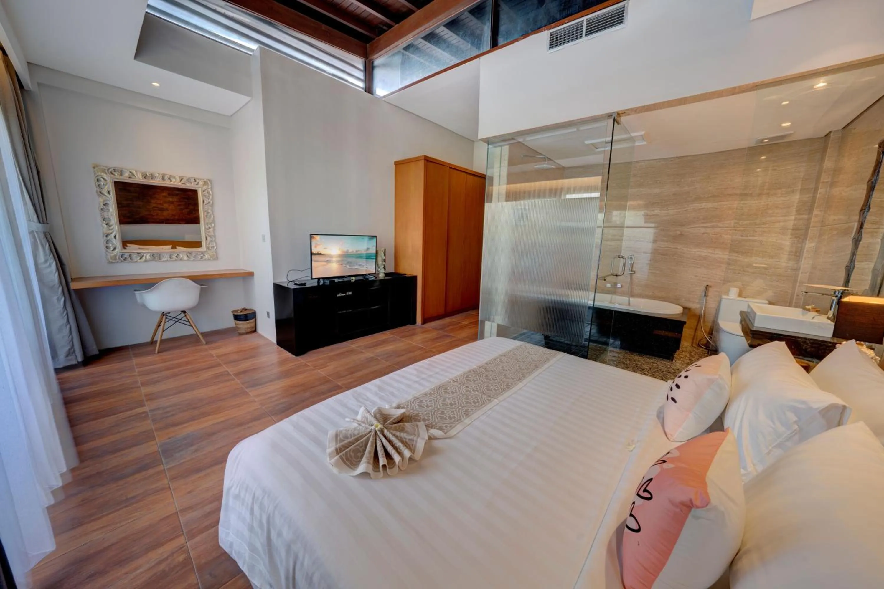Bed in Mokko Suite Villas Umalas Bali