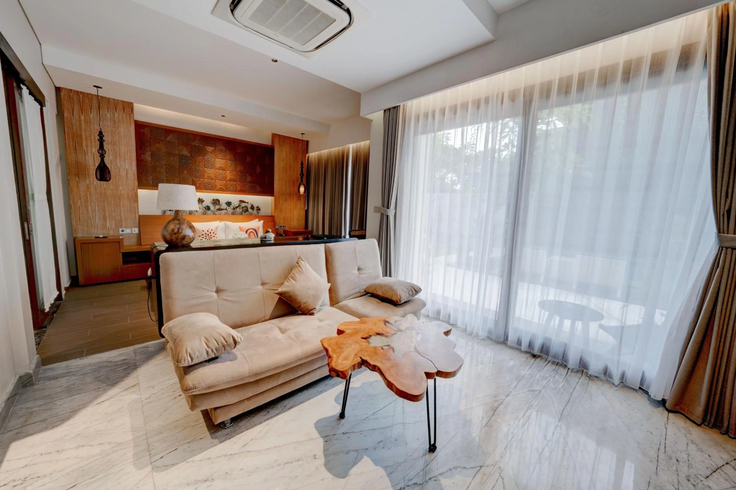 Bed in Mokko Suite Villas Umalas Bali