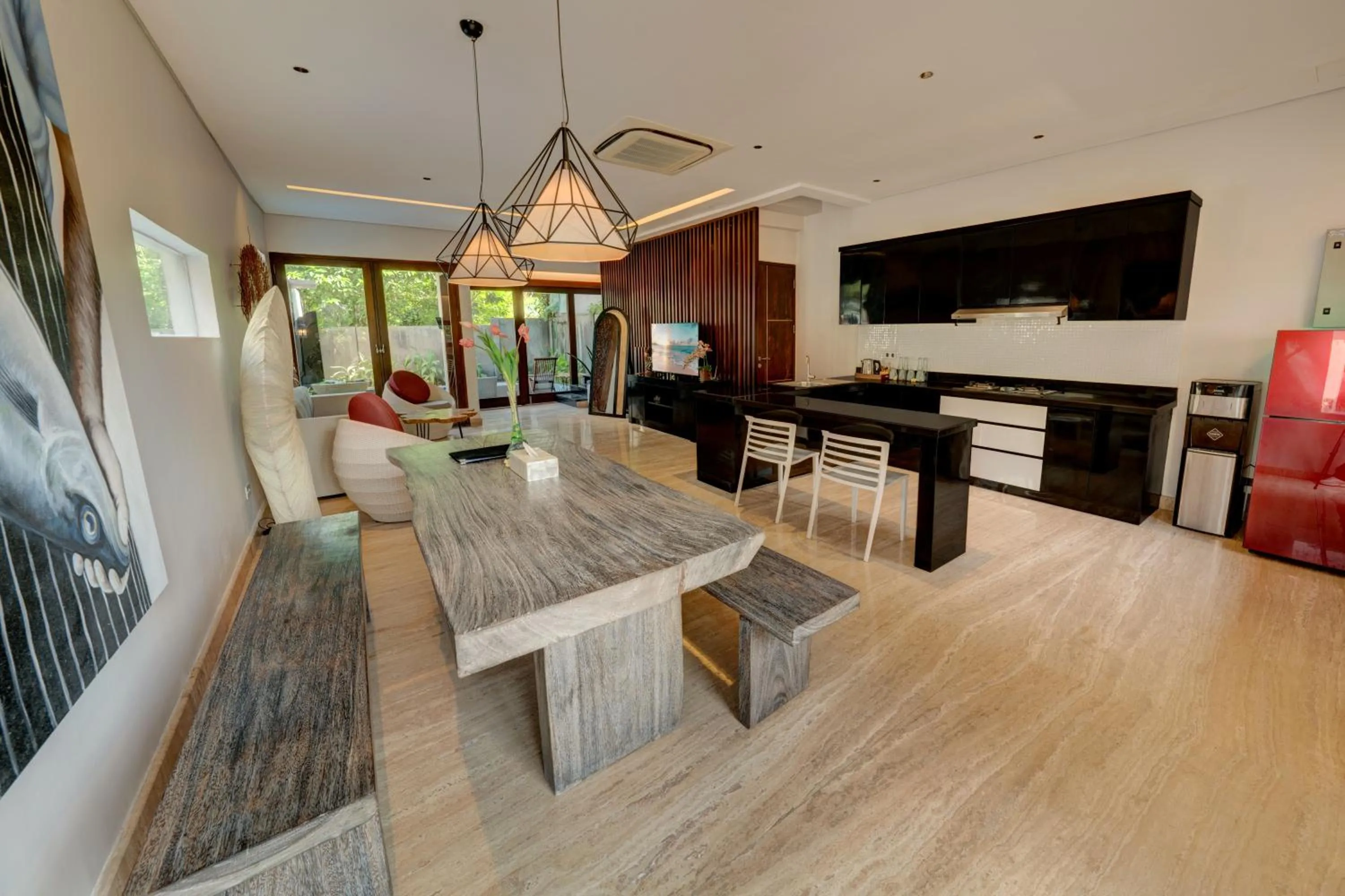 Living room in Mokko Suite Villas Umalas Bali