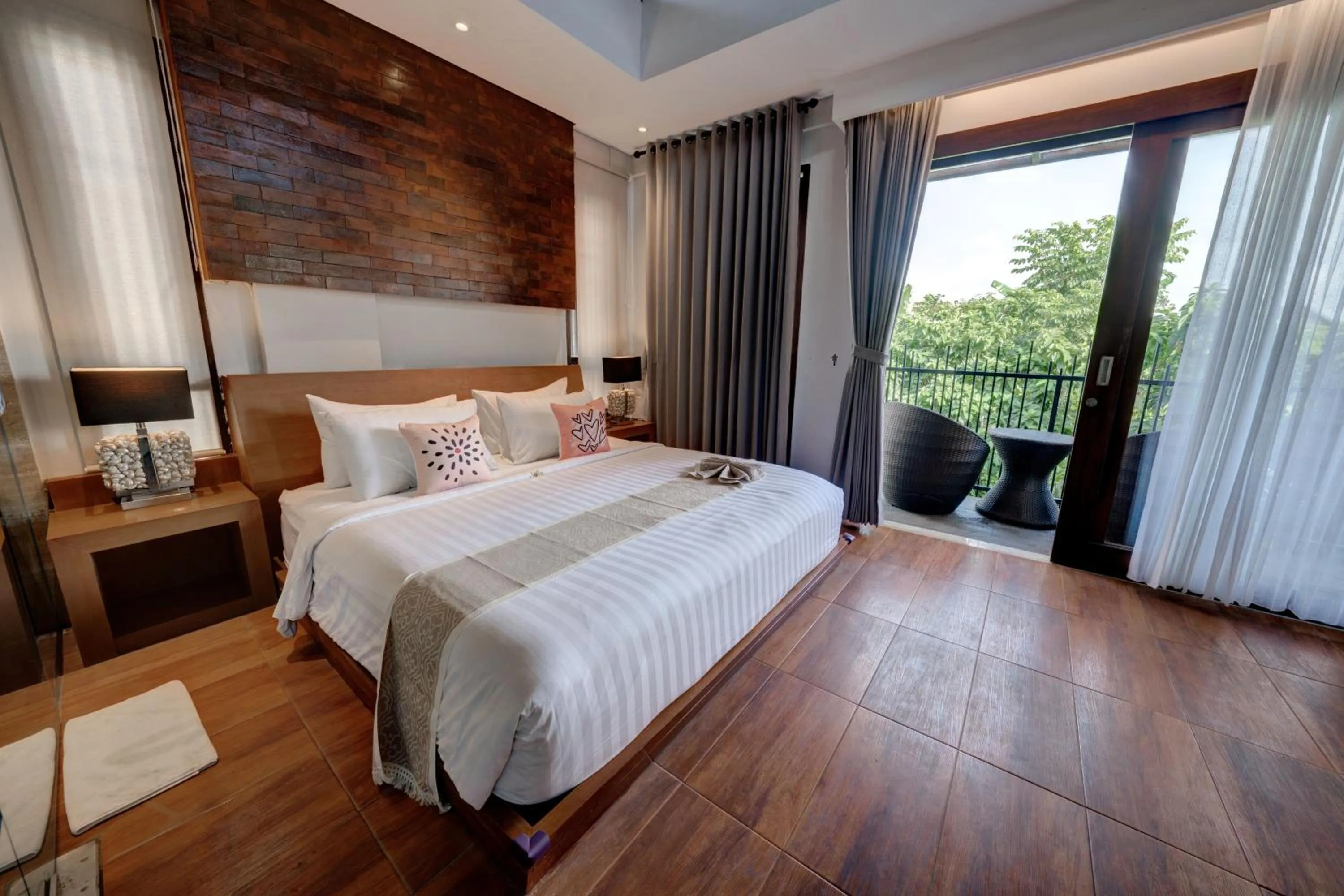 Bed in Mokko Suite Villas Umalas Bali