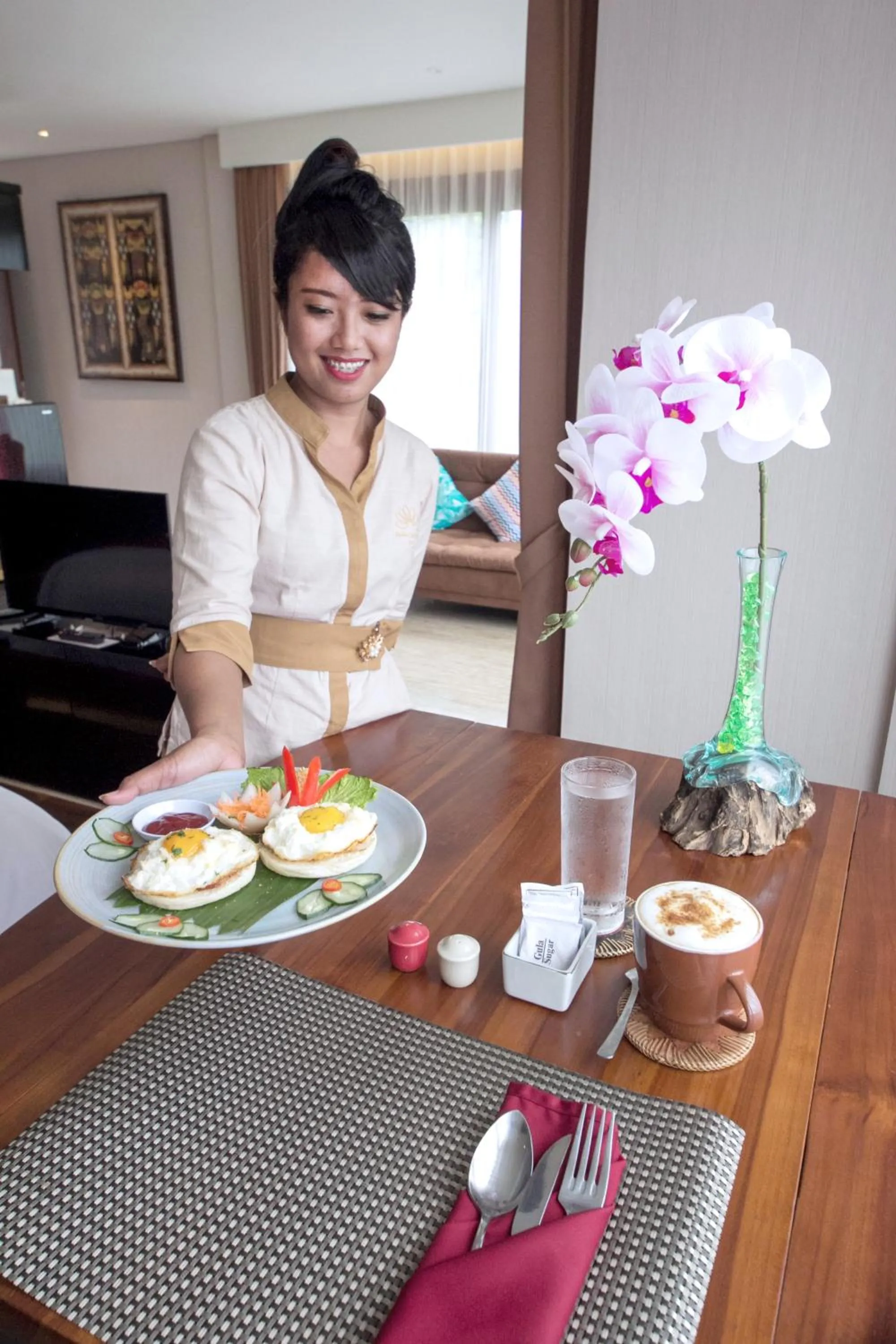 Food and drinks in Mokko Suite Villas Umalas Bali