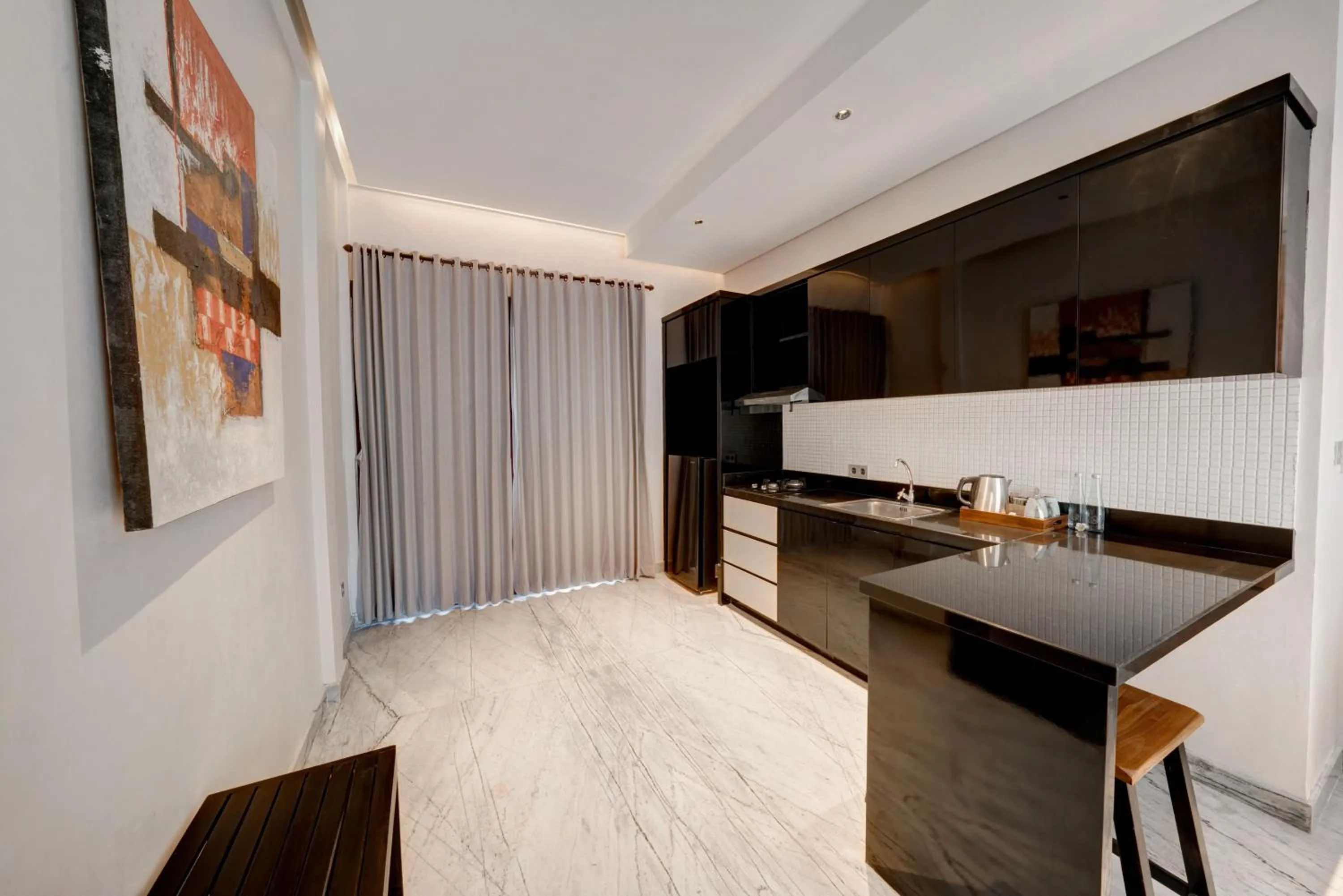 Kitchen or kitchenette in Mokko Suite Villas Umalas Bali