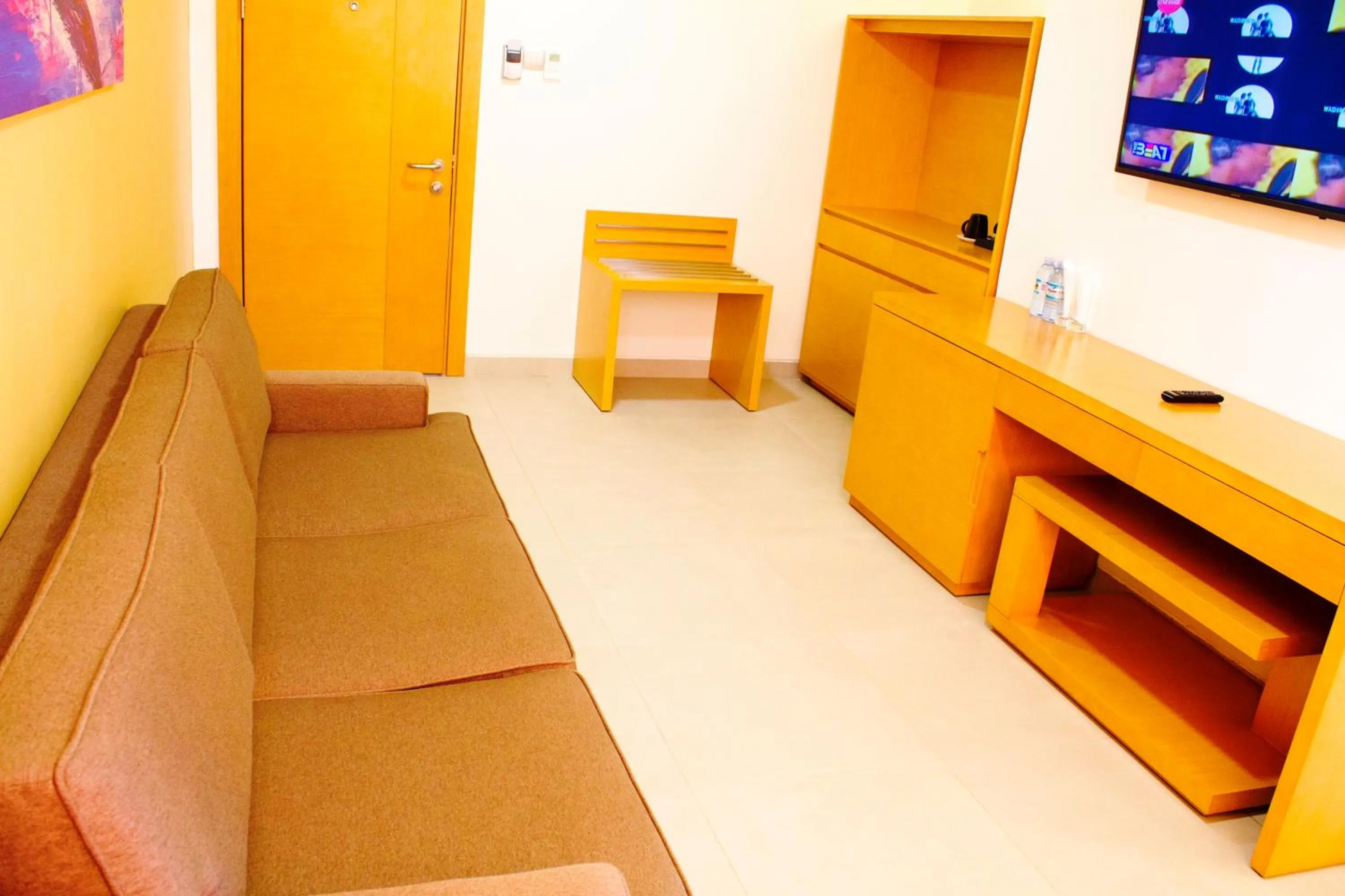 Living room in K Hotels Entebbe