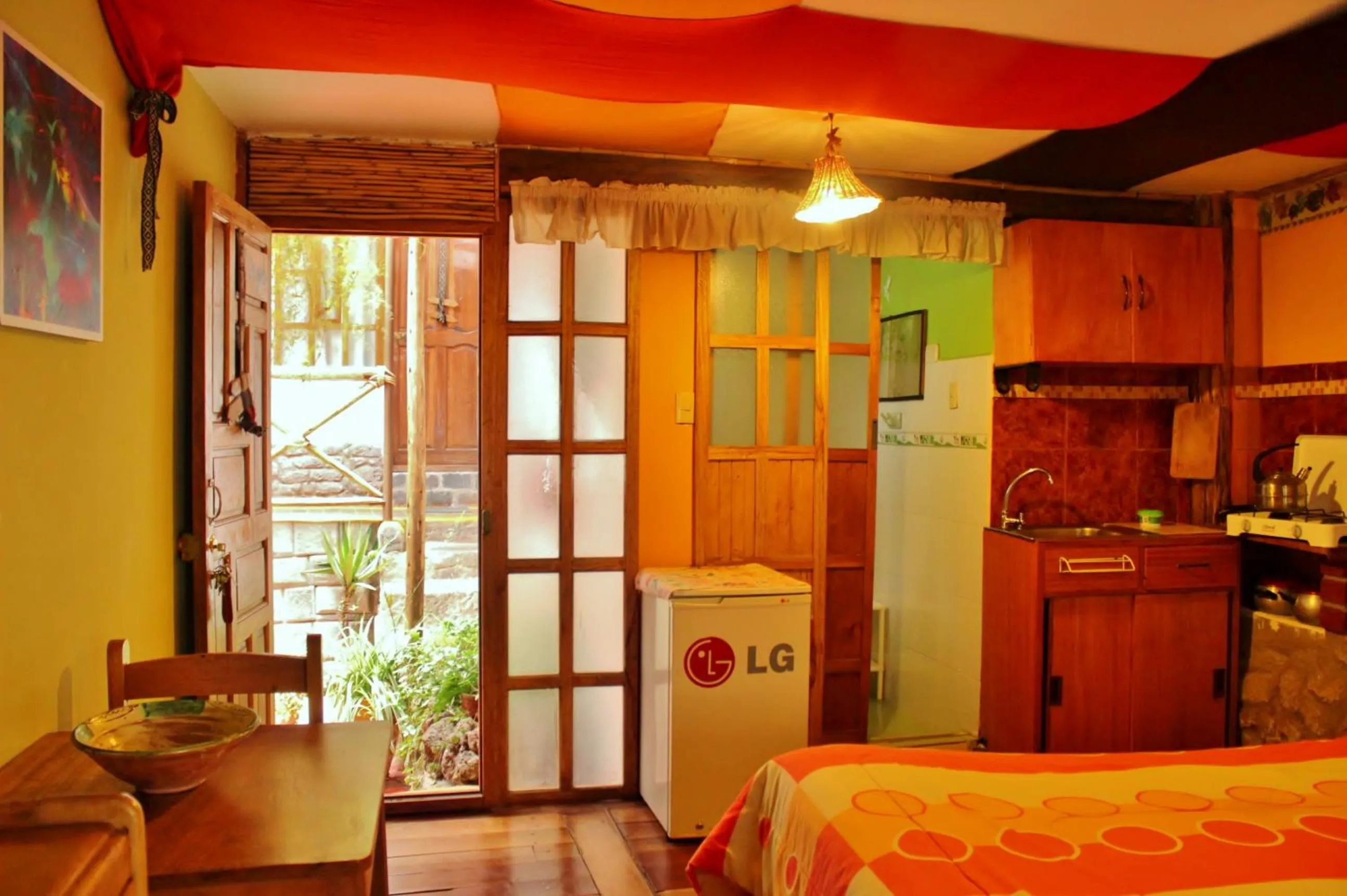 Decorative detail, Bed in Casa De Mama Cusco - The Treehouse