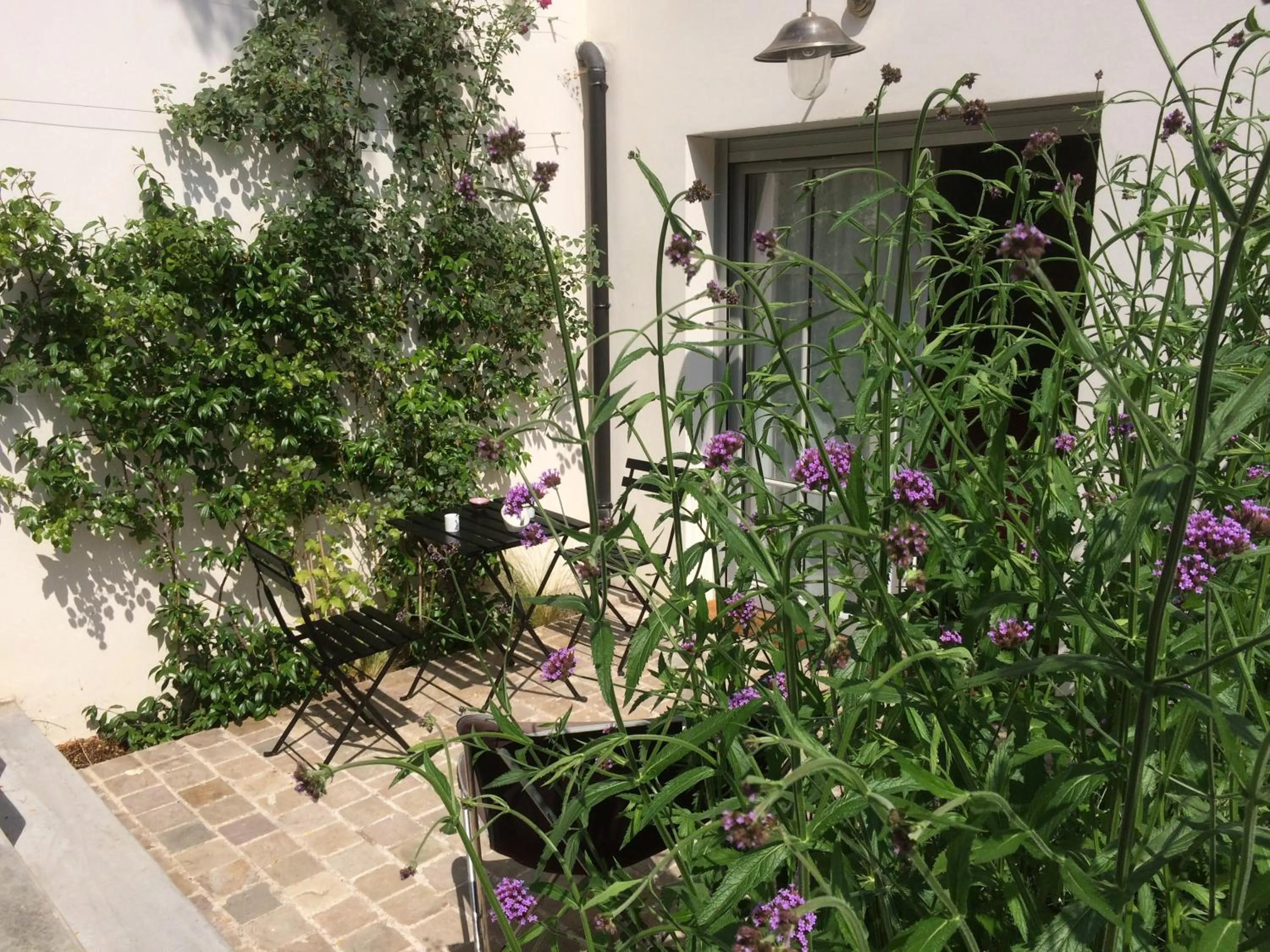 Patio in Denis & Virginie - château à pied - parking gratuit