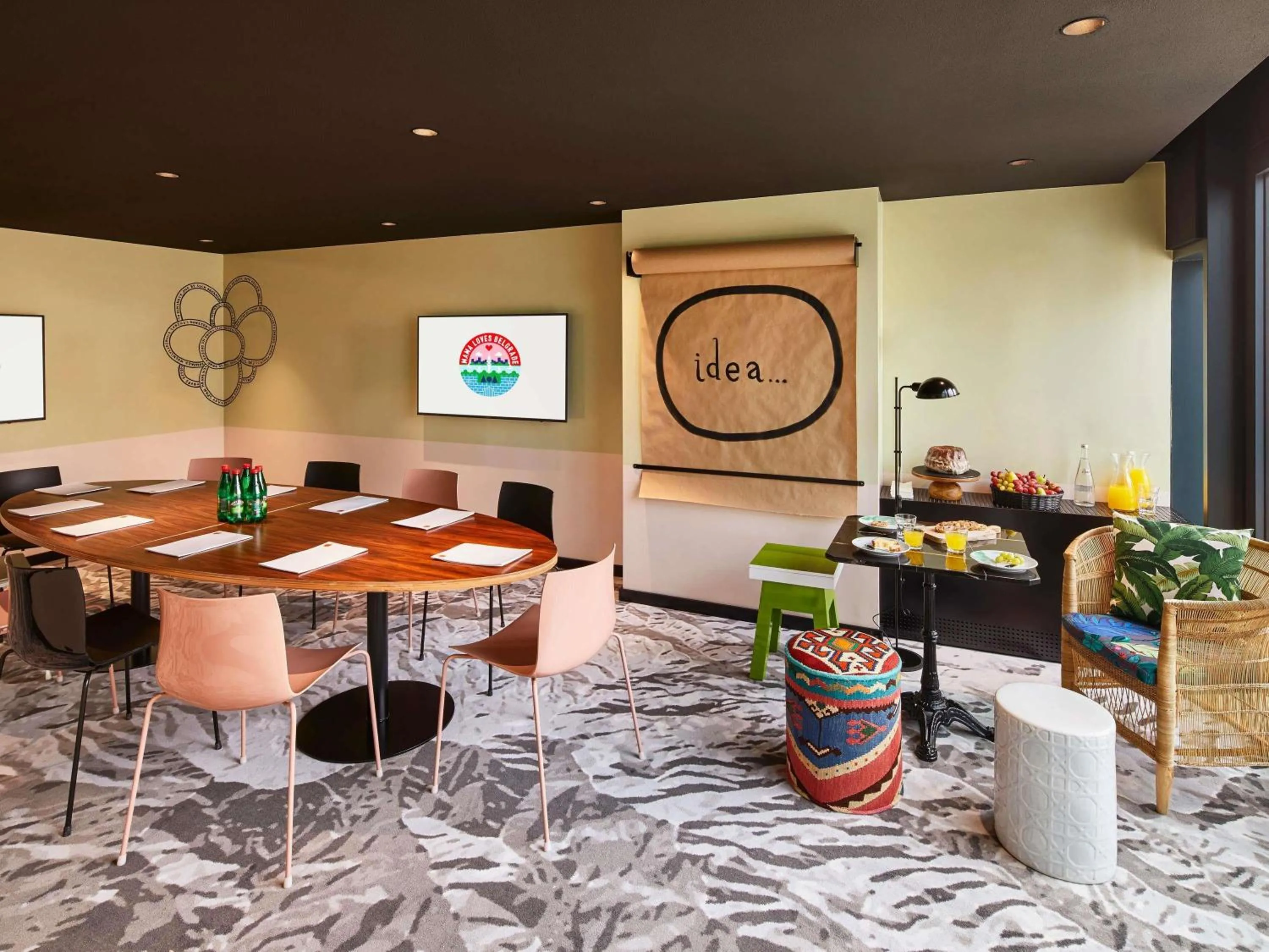 Meeting/conference room in Mama Shelter Belgrade