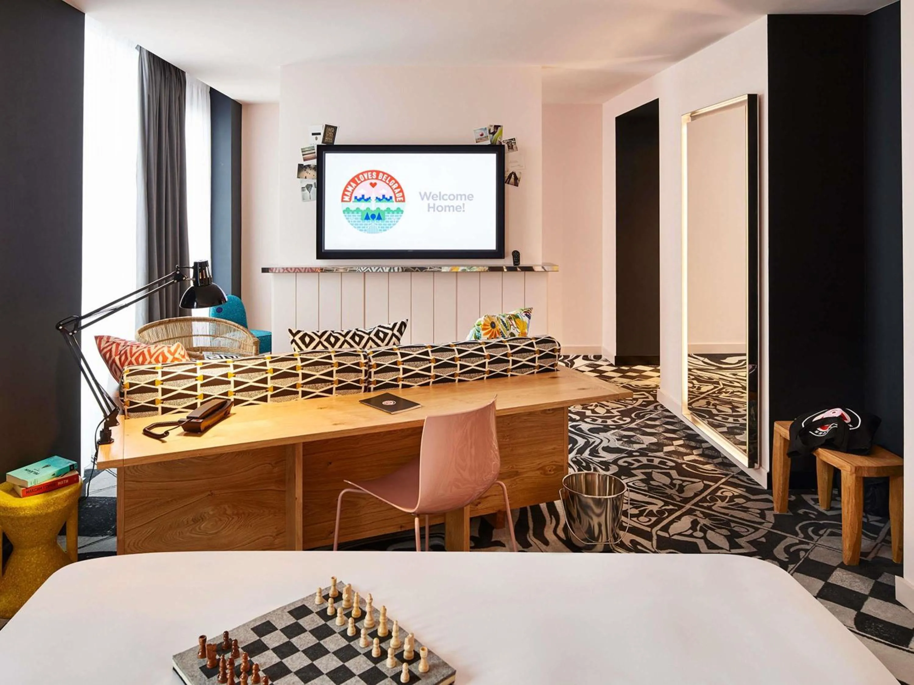 Bedroom in Mama Shelter Belgrade