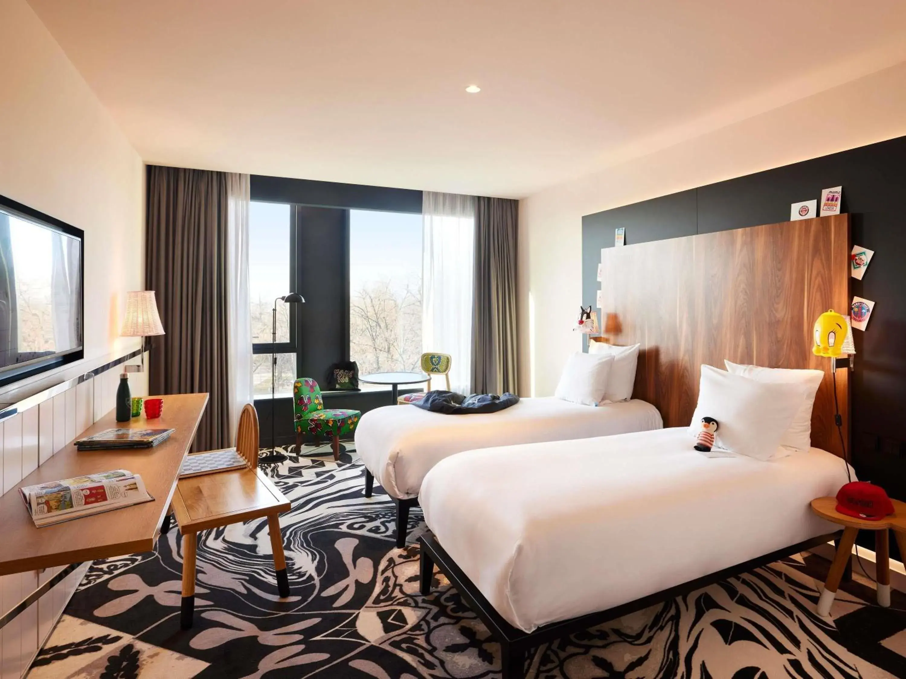 Large Mama Twin Room in Mama Shelter Belgrade Large Mama Twin Room in Mama Shelter Belgrade