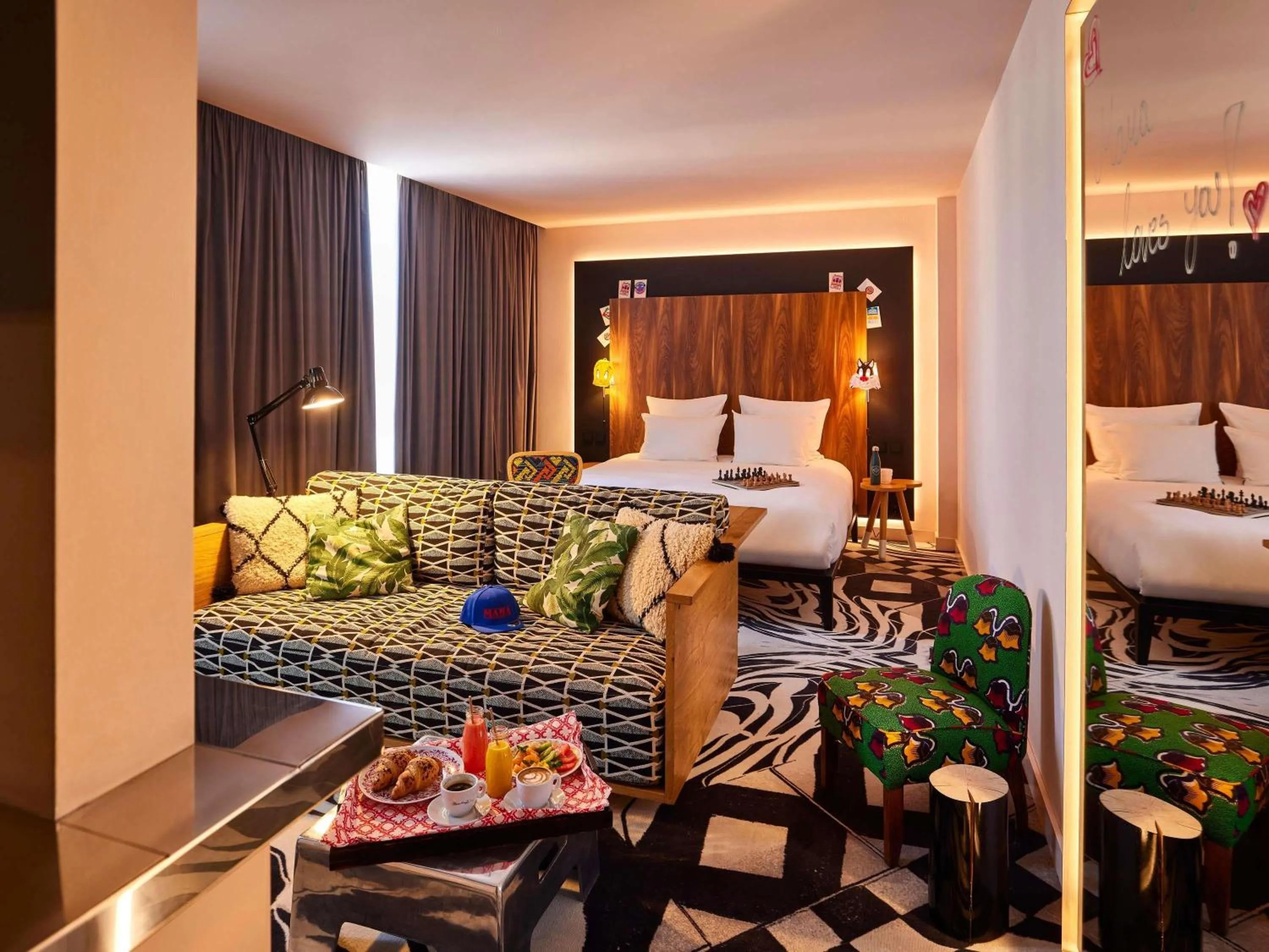 Bedroom, Bed in Mama Shelter Belgrade