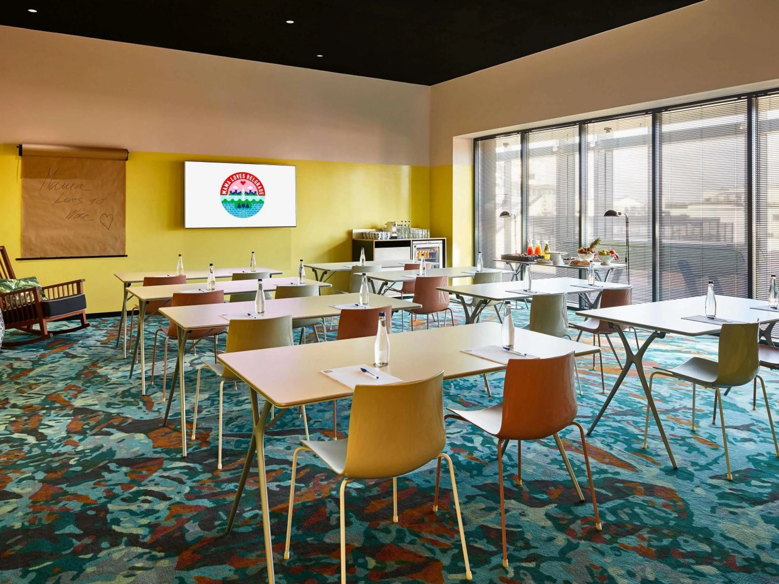 Meeting/conference room in Mama Shelter Belgrade