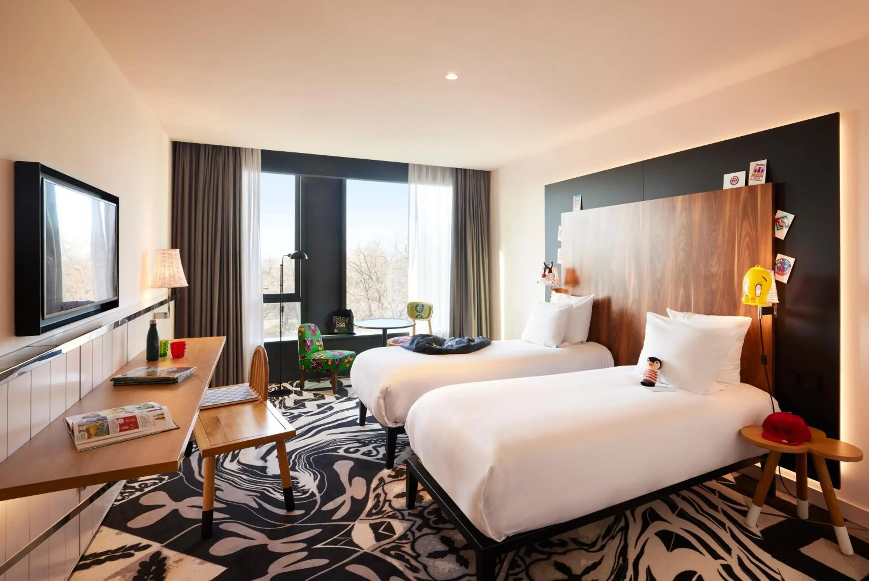 Large Mama Twin Room in Mama Shelter Belgrade Large Mama Twin Room in Mama Shelter Belgrade