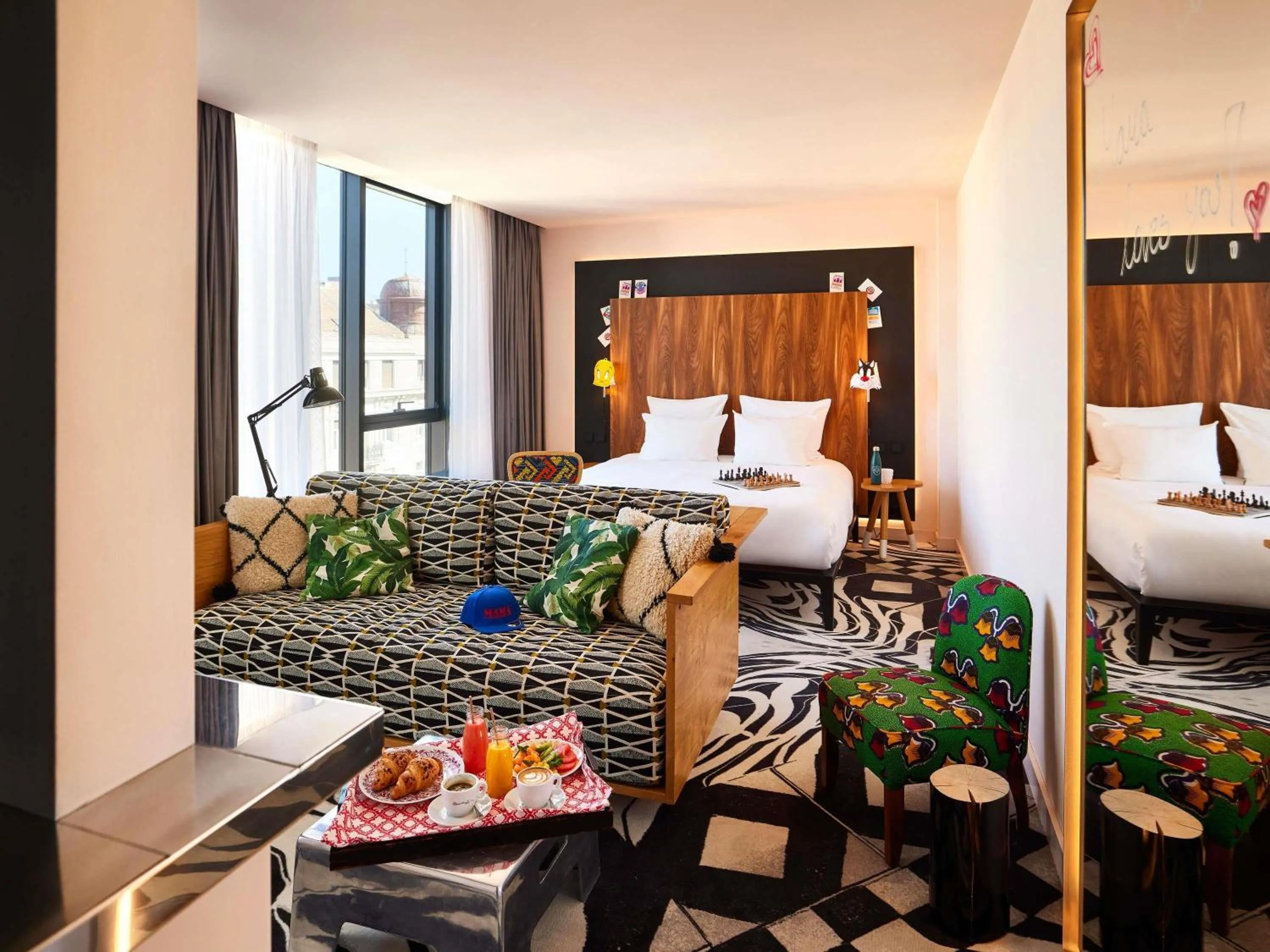 Bedroom, Bed in Mama Shelter Belgrade