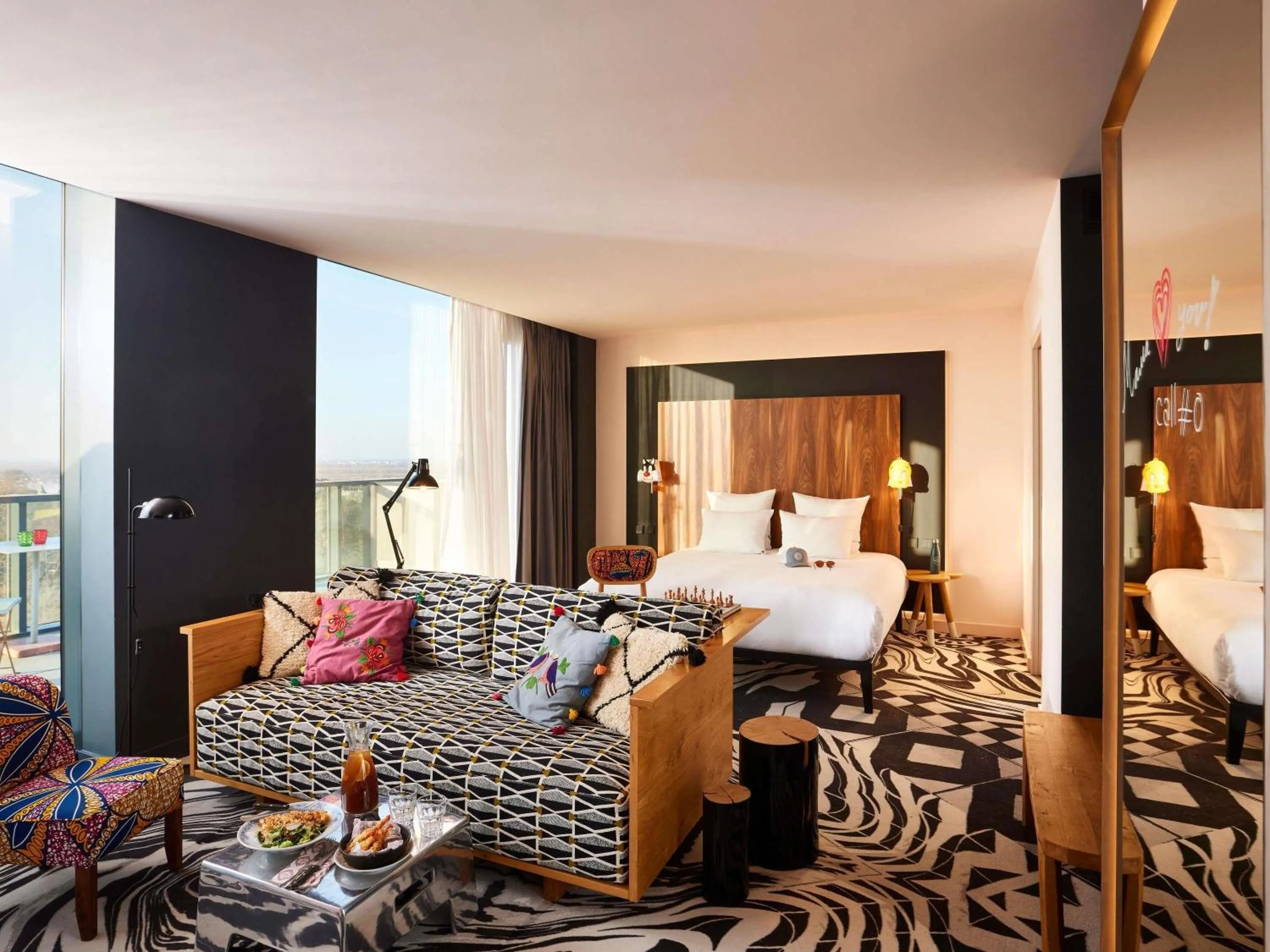 Bedroom, Bed in Mama Shelter Belgrade