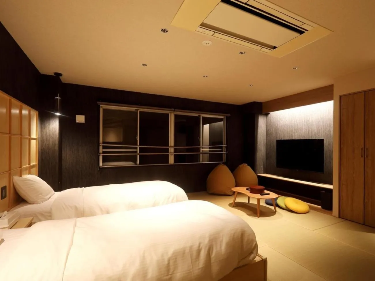 Photo of the whole room, Bed in Nagasaki Sky Hotel