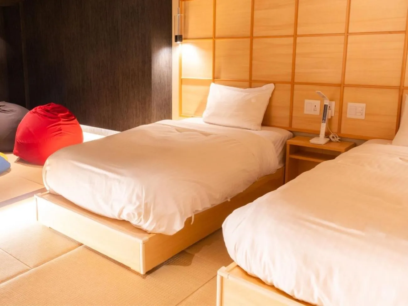 Photo of the whole room, Bed in Nagasaki Sky Hotel