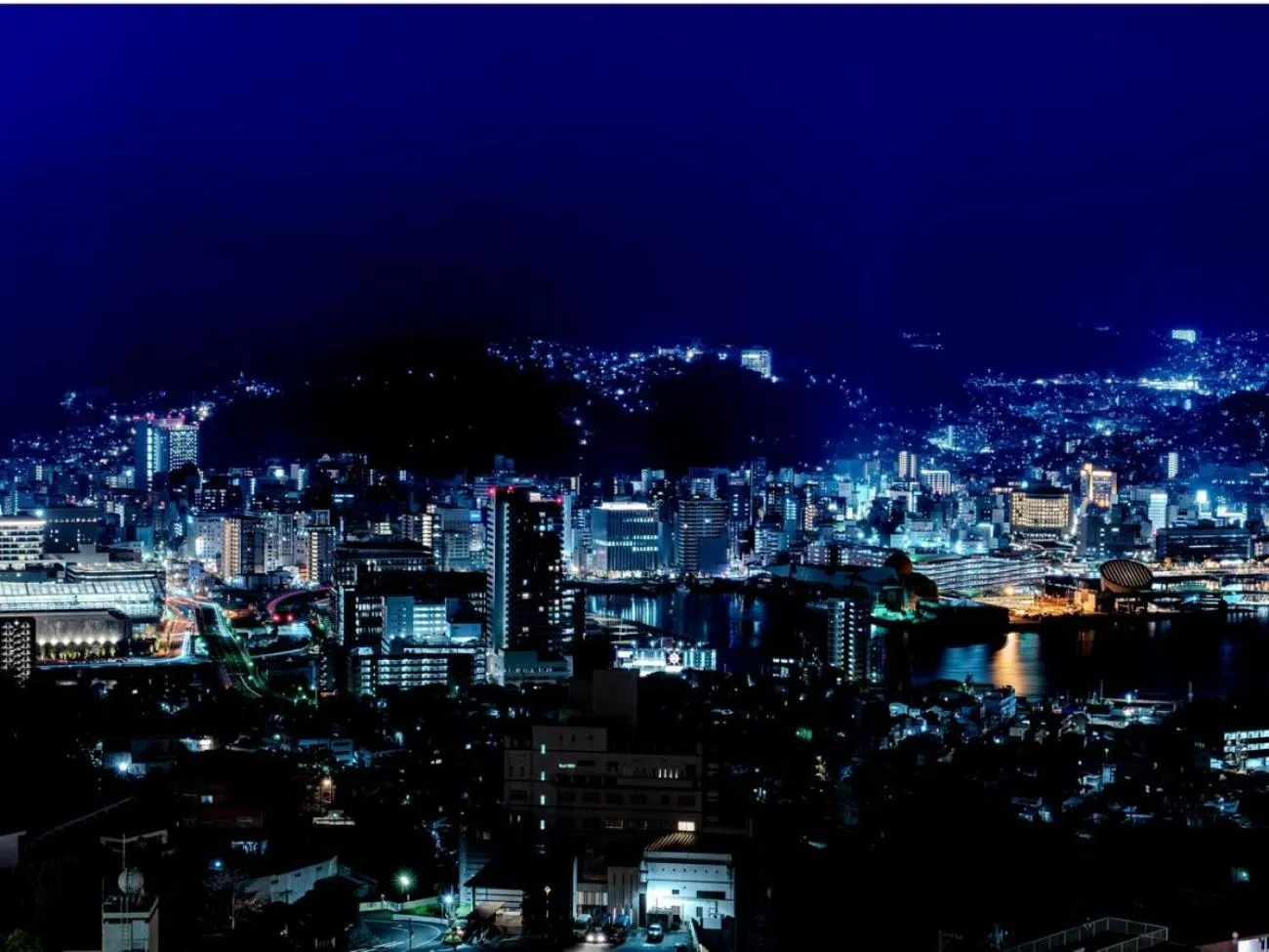 City view in Nagasaki Sky Hotel