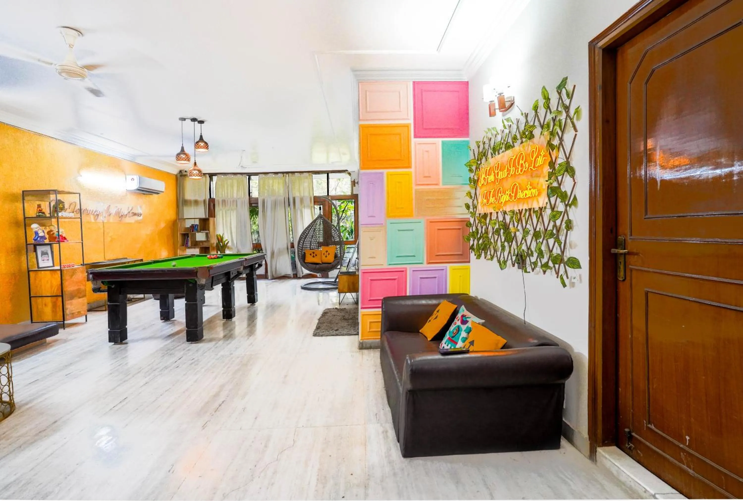 Billiard in Hide-In Hostel Delhi