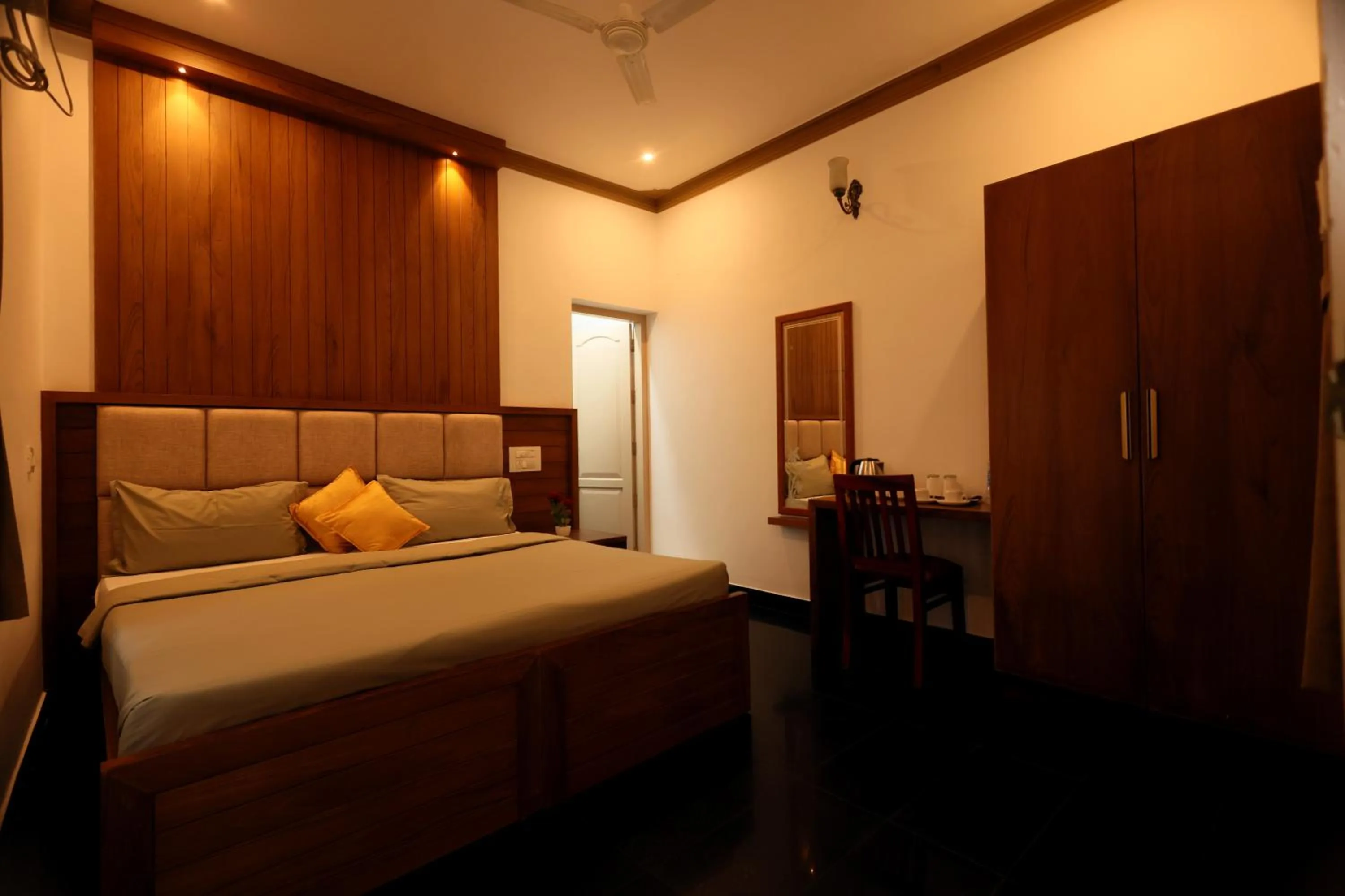 Bed in Ideal Ayurvedic Resort Kovalam