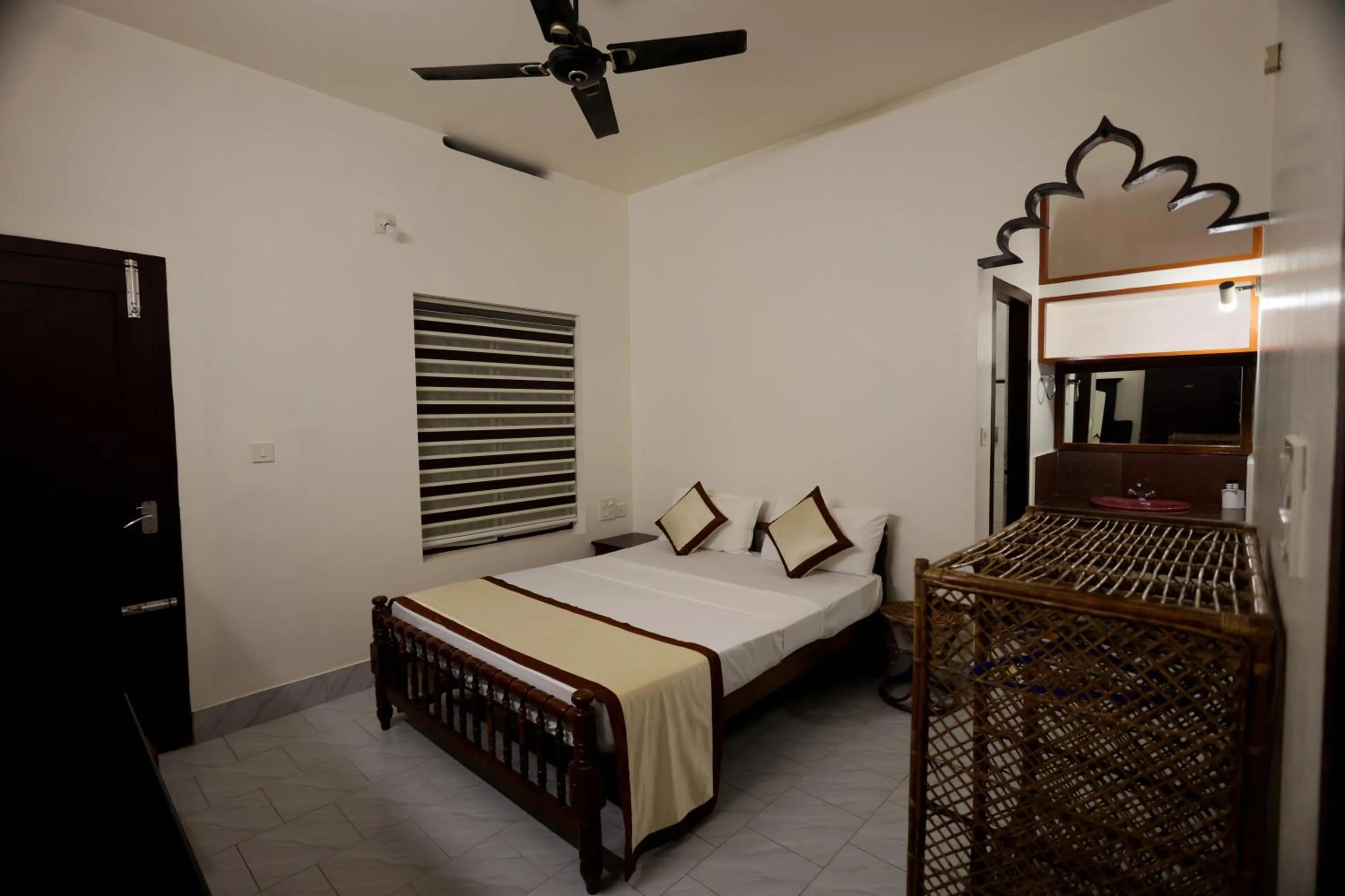 Bed in Ideal Ayurvedic Resort Kovalam