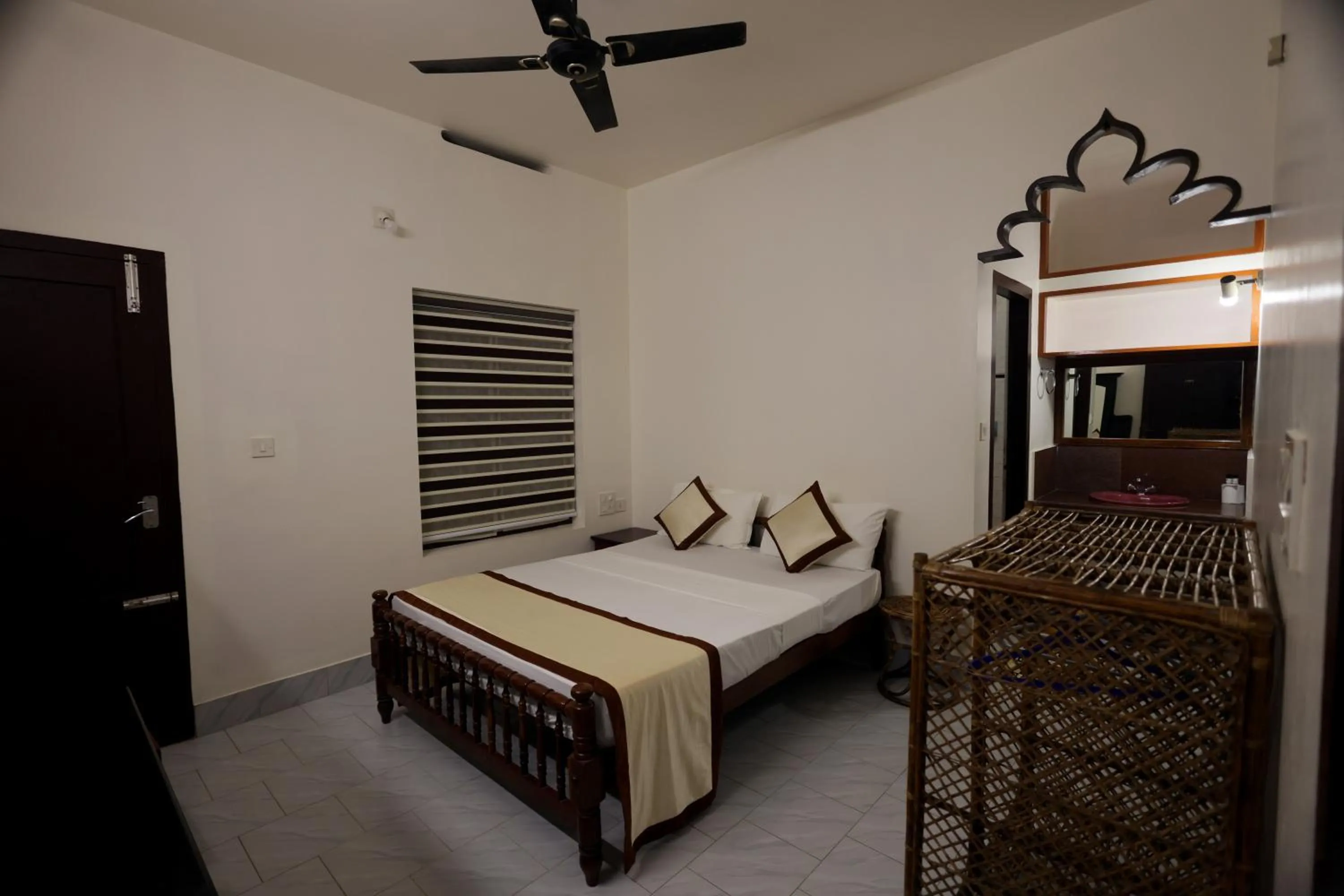 Bed in Ideal Ayurvedic Resort Kovalam