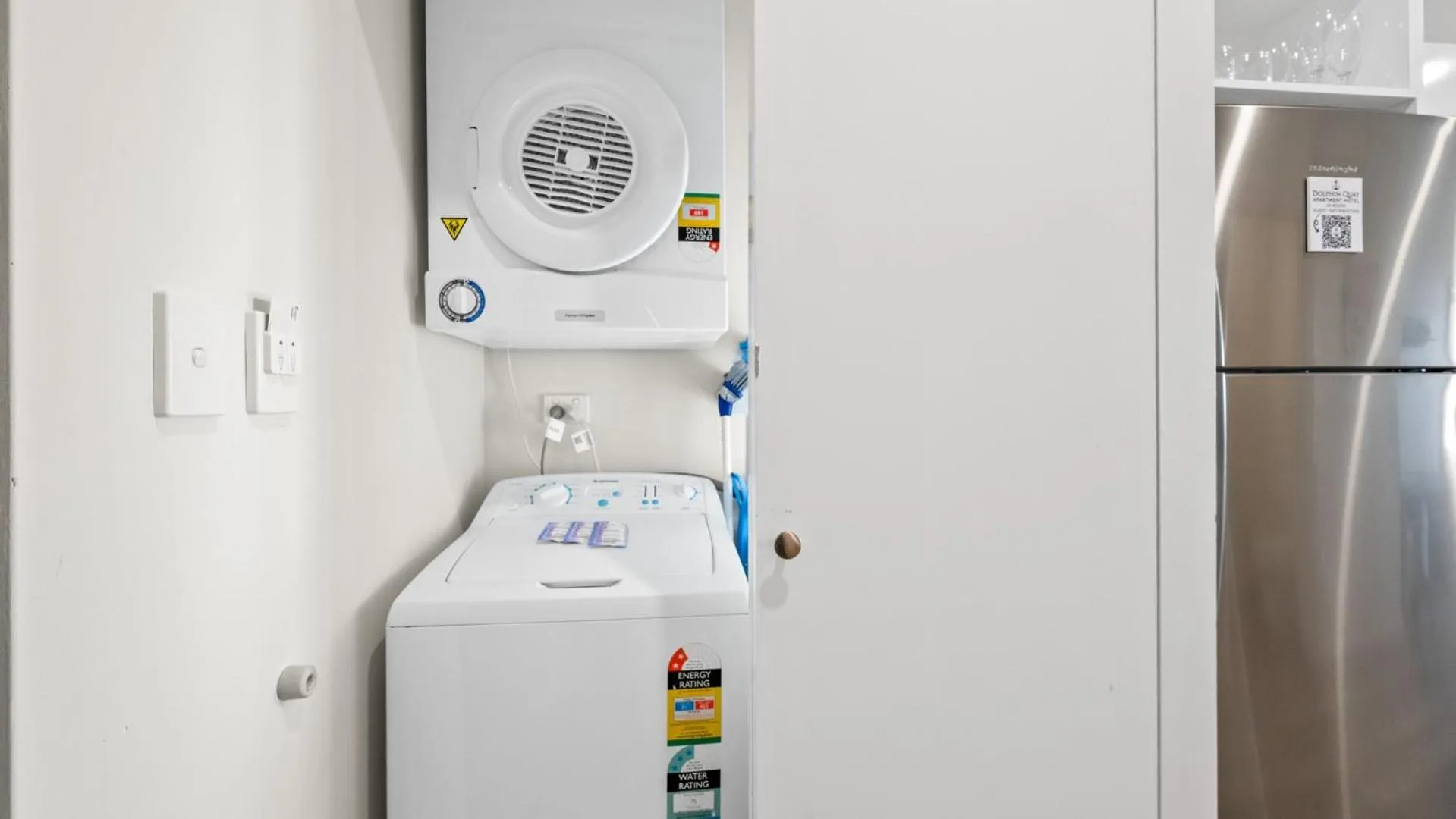 washing machine in Dolphin Quay Apartments