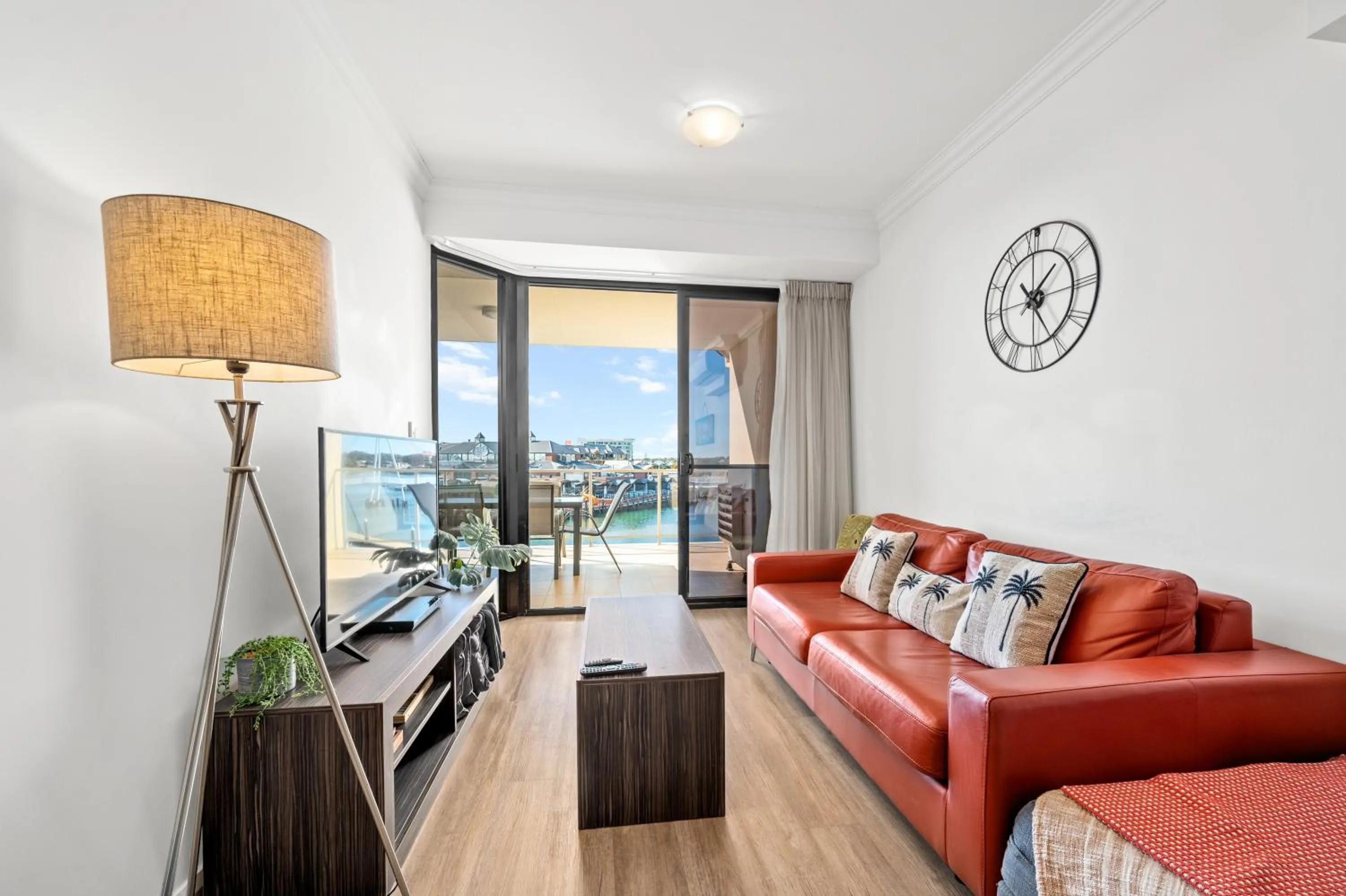 Living room in Dolphin Quay Apartments
