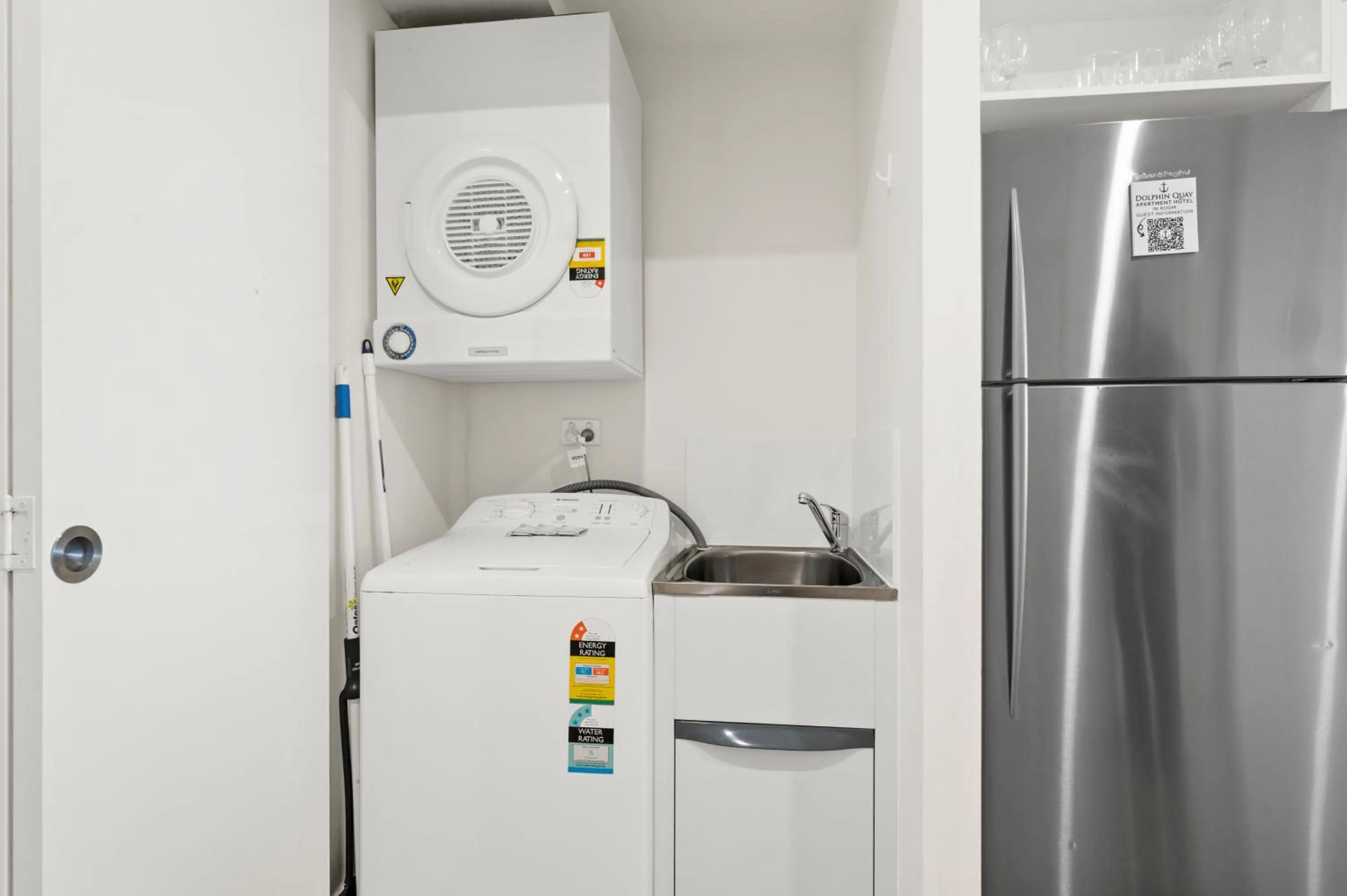washing machine in Dolphin Quay Apartments