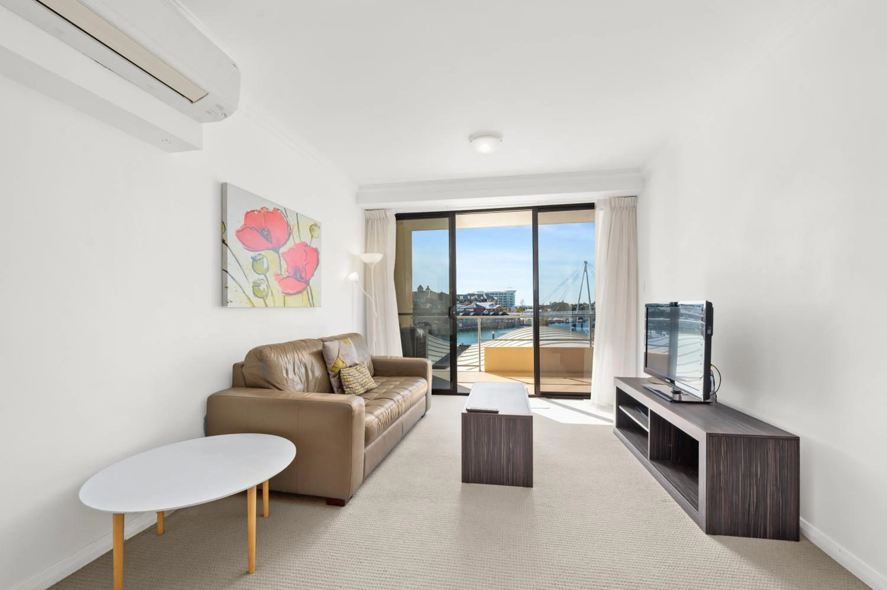 Seating area in Dolphin Quay Apartments