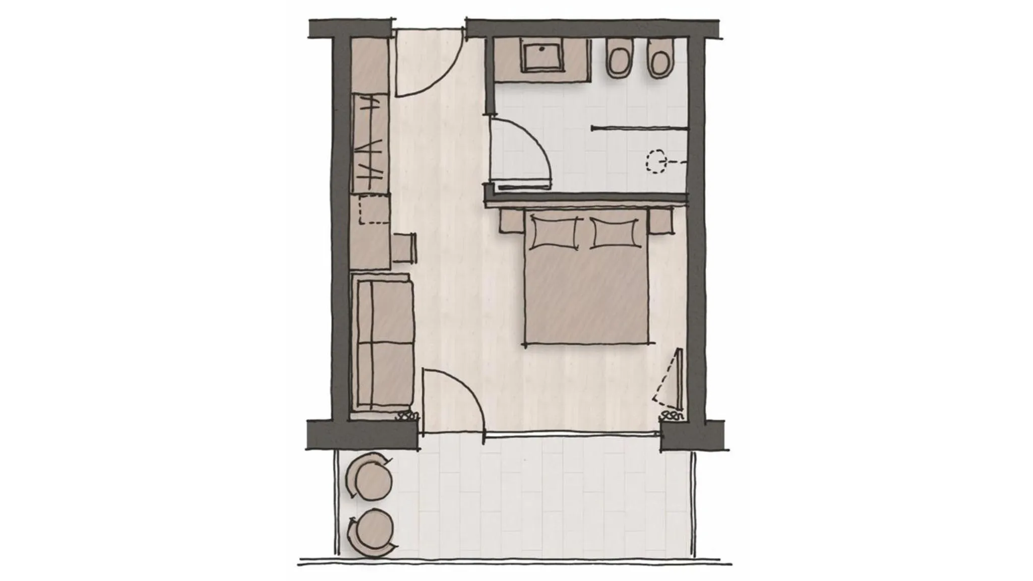 Photo of the whole room in Hotel Christof