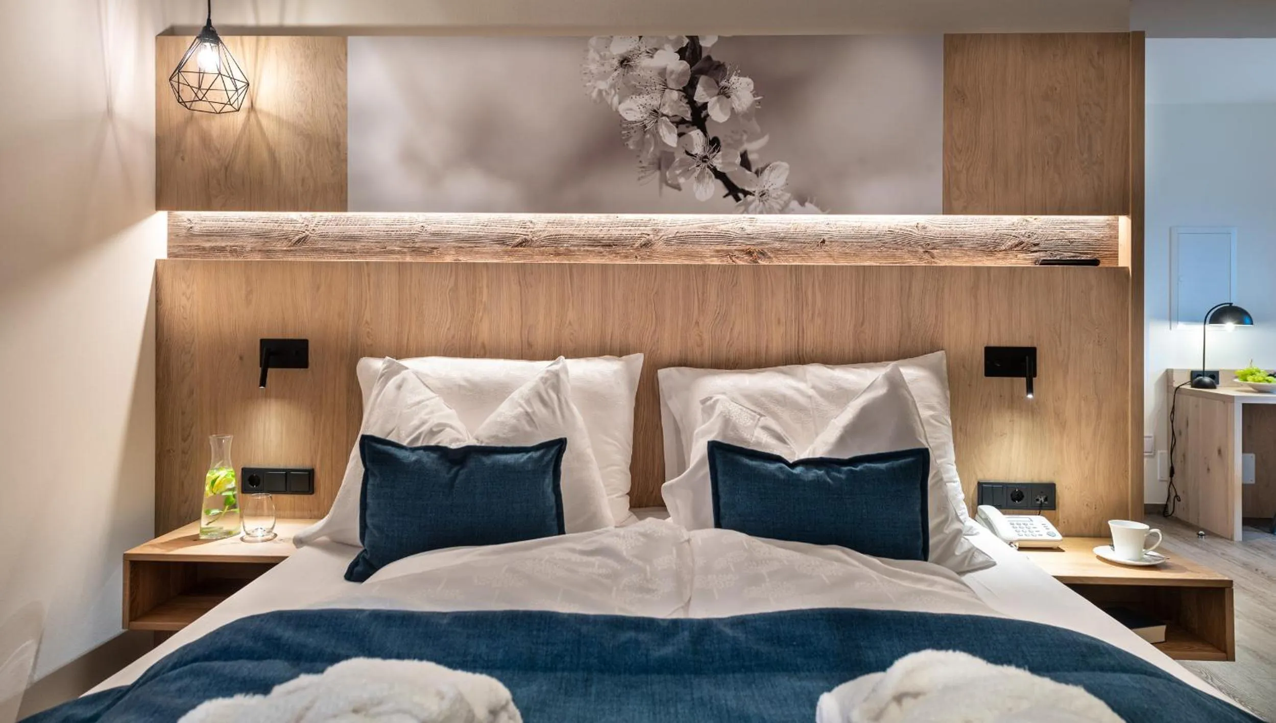 Decorative detail, Bed in Hotel Christof