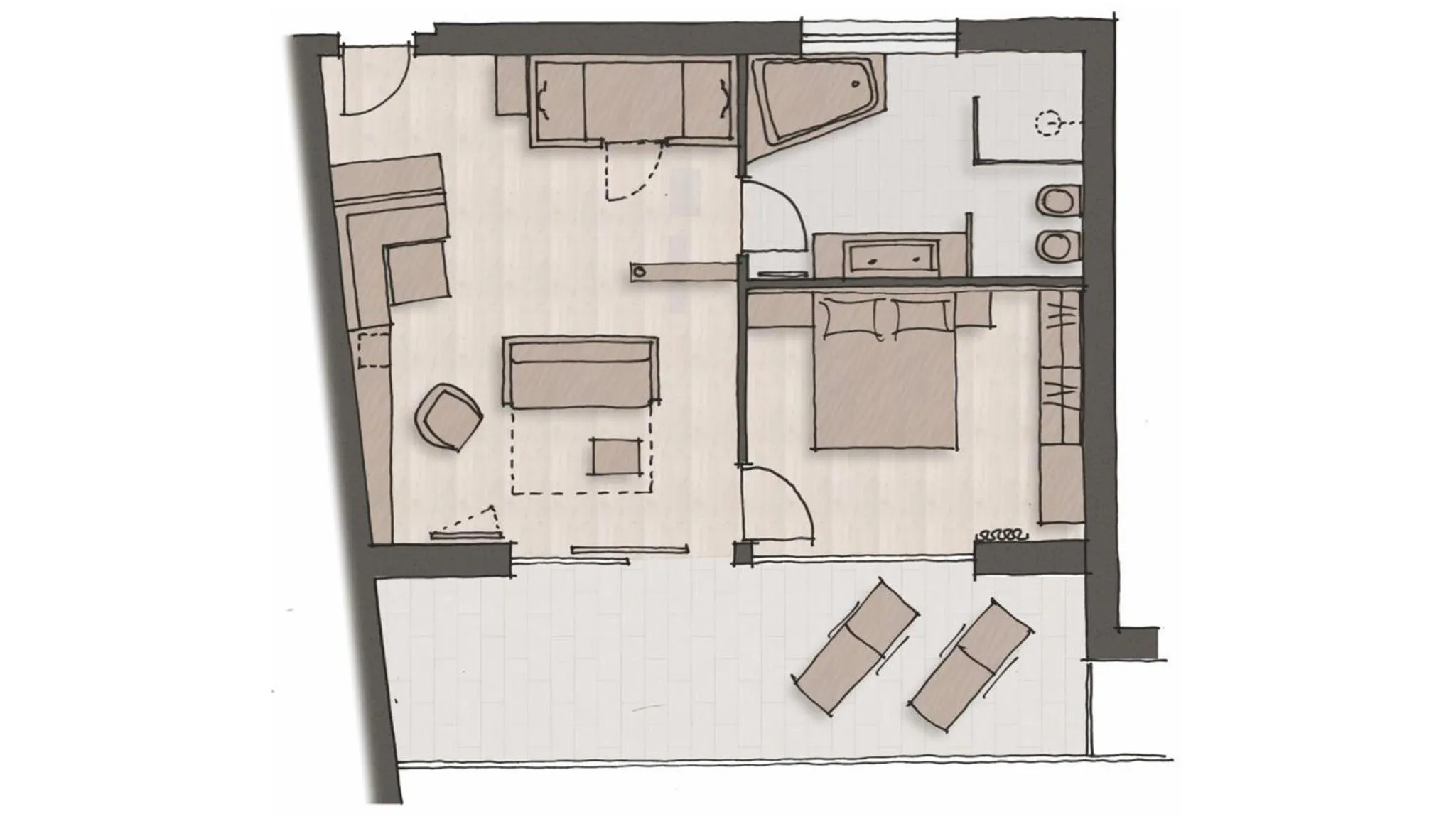 Photo of the whole room in Hotel Christof