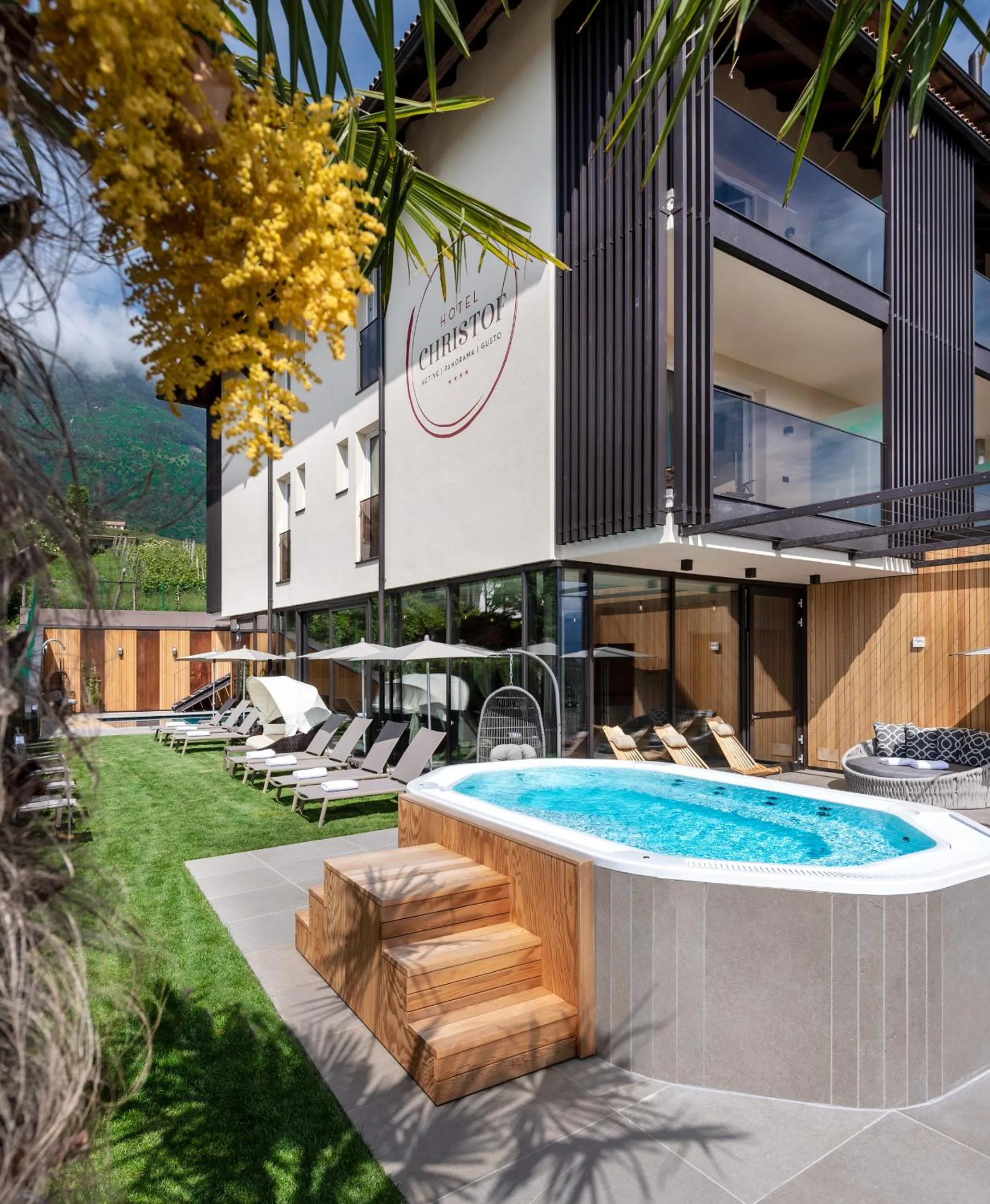 Hot Tub in Hotel Christof