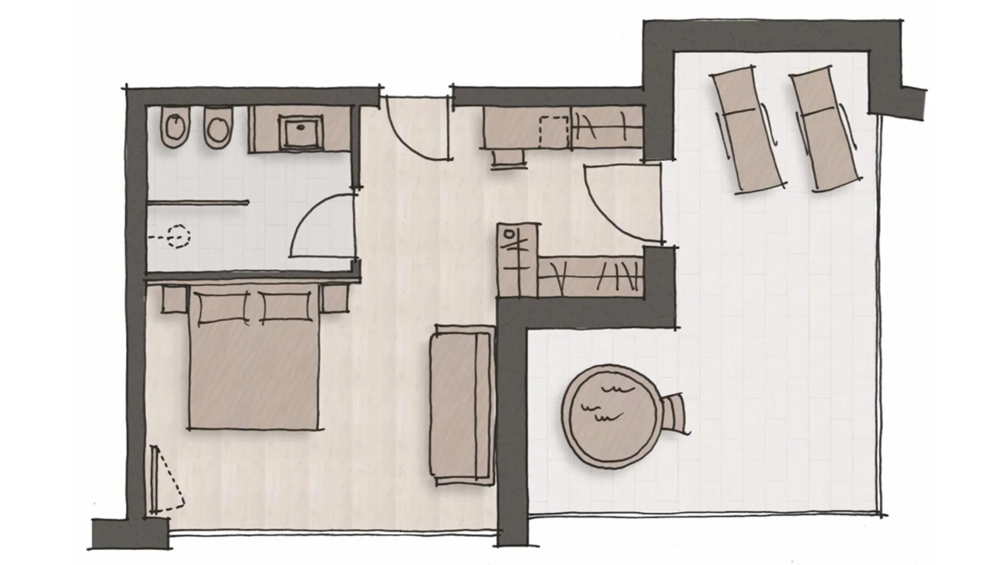Floor plan in Hotel Christof