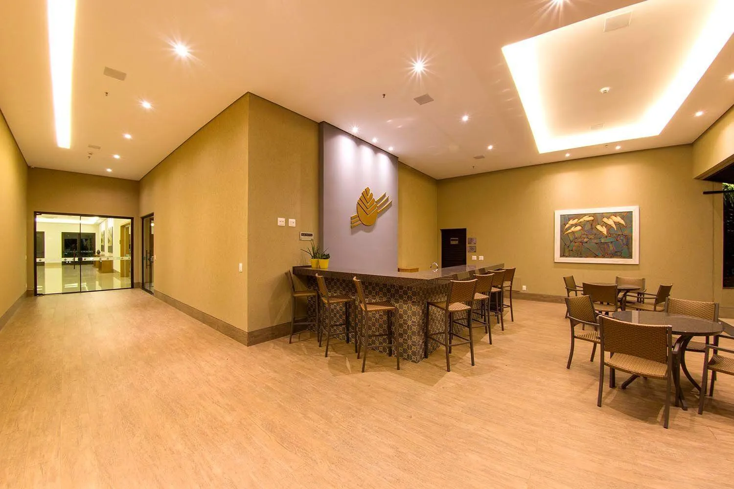 Lounge or bar in Hotel Araucaria Flat Araraquara