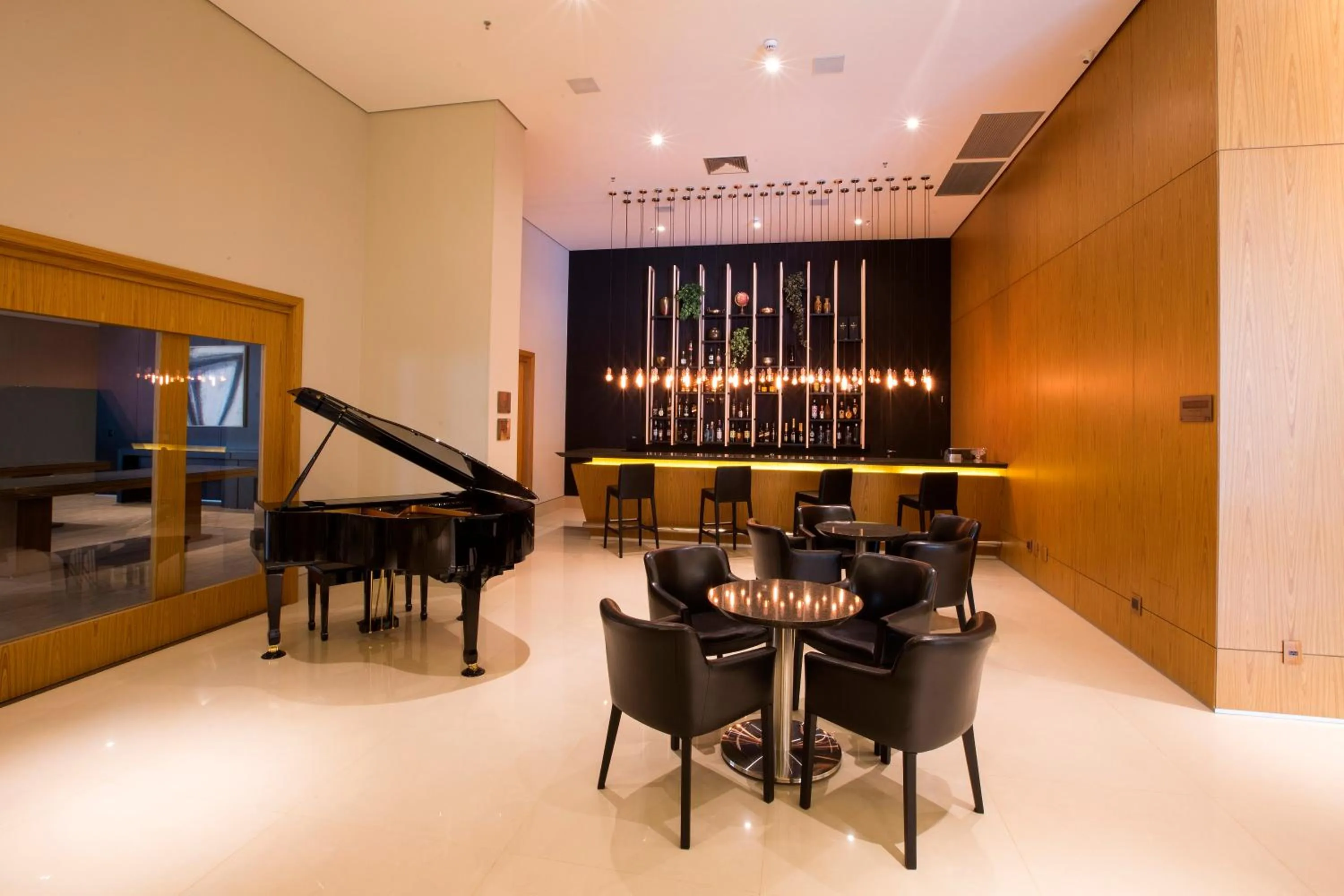 Lobby or reception in Hotel Araucaria Flat Araraquara