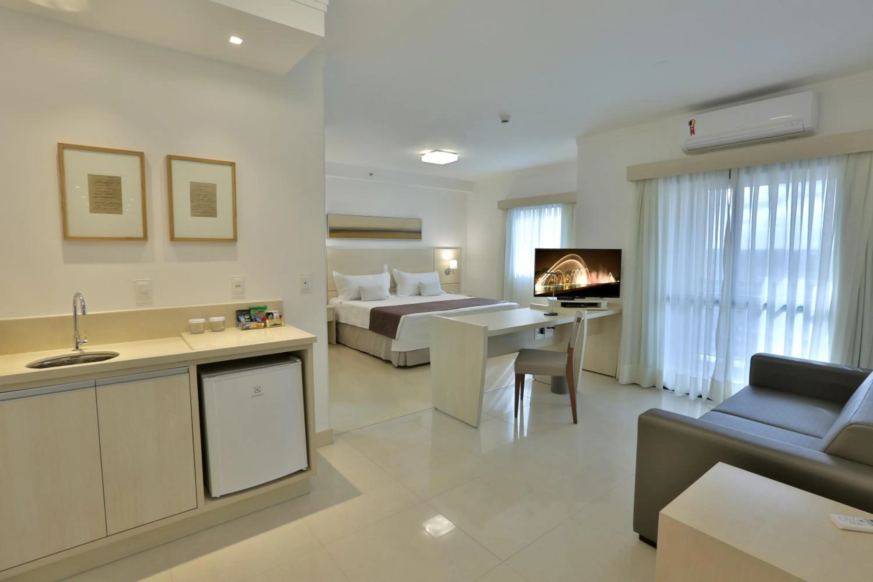 Bedroom in Hotel Araucaria Flat Araraquara