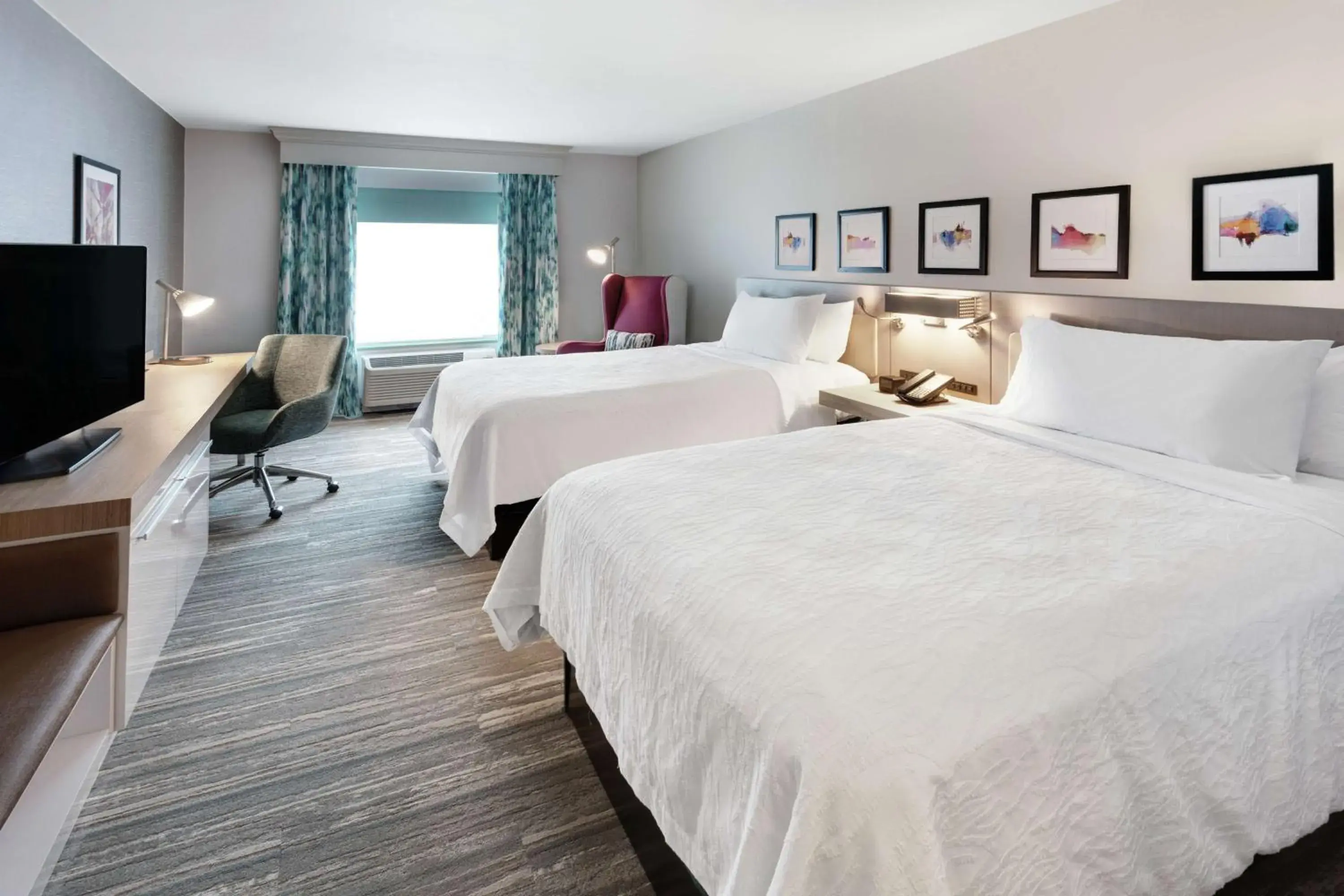 Double Room with Two Double Beds - Hearing Accessible in Hilton Garden Inn Evanston Double Room with Two Double Beds - Hearing Accessible in Hilton Garden Inn Evanston