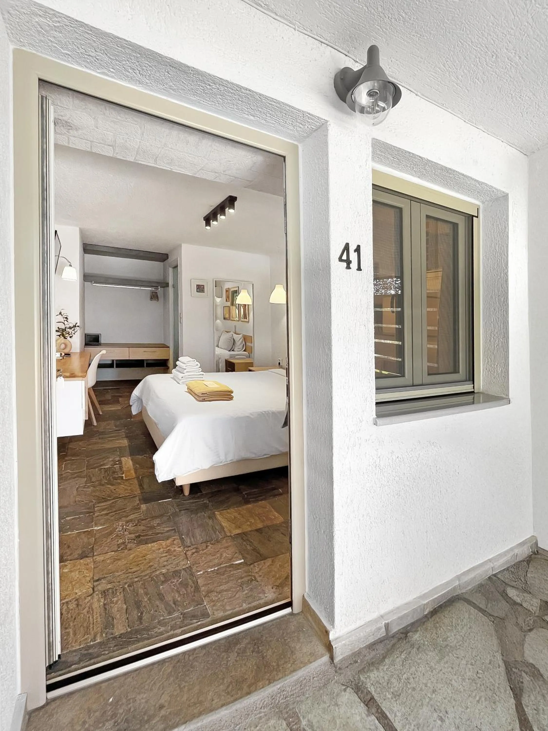 Bed in Panormos Beach Hotel Skopelos