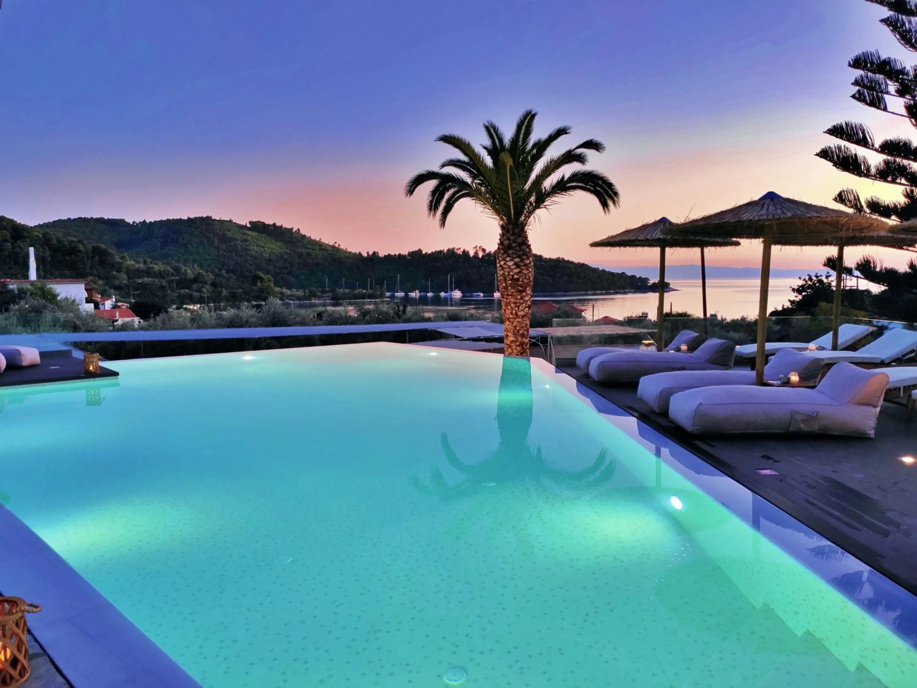 Swimming pool in Panormos Beach Hotel Skopelos