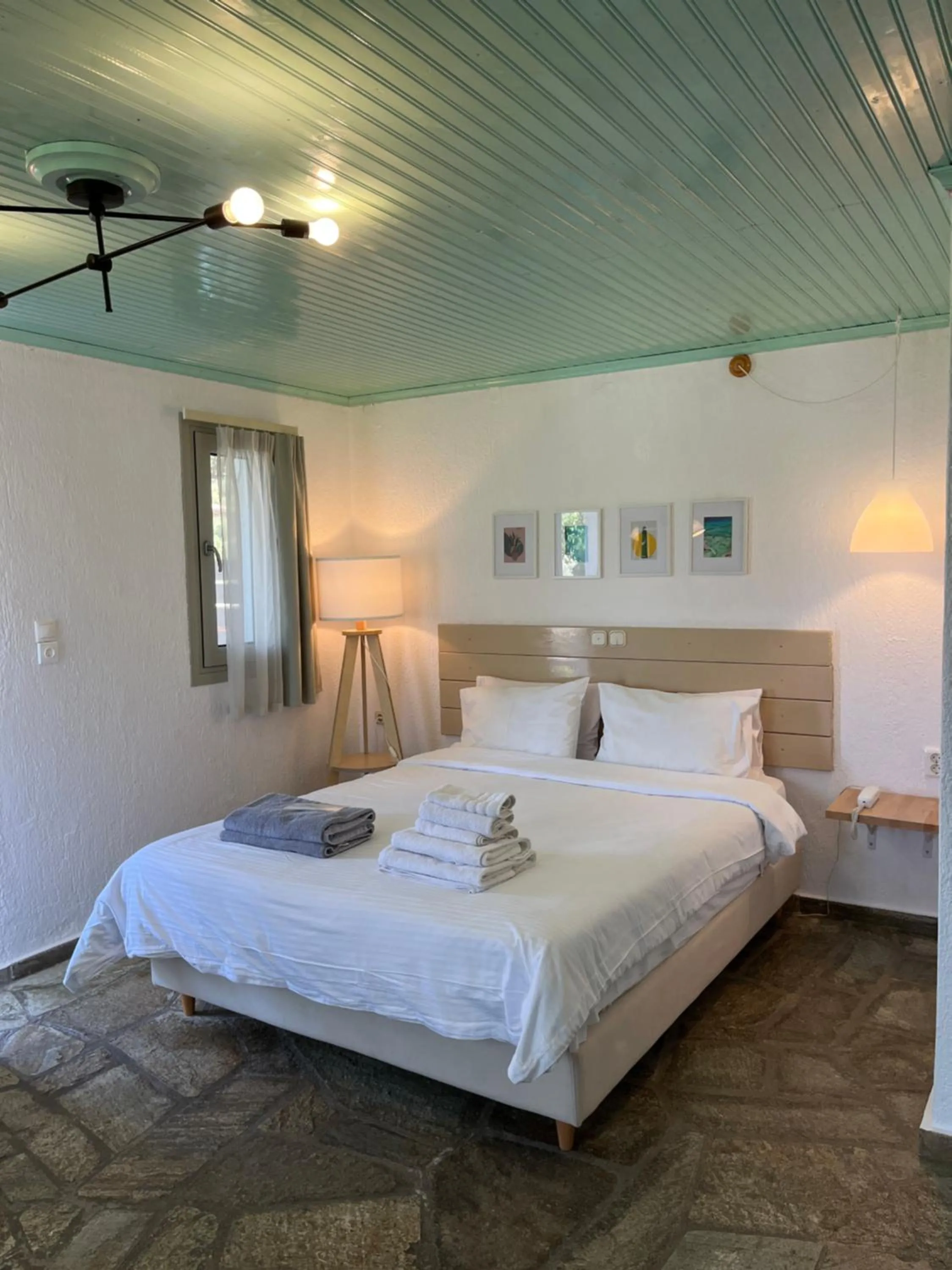 Bed in Panormos Beach Hotel Skopelos