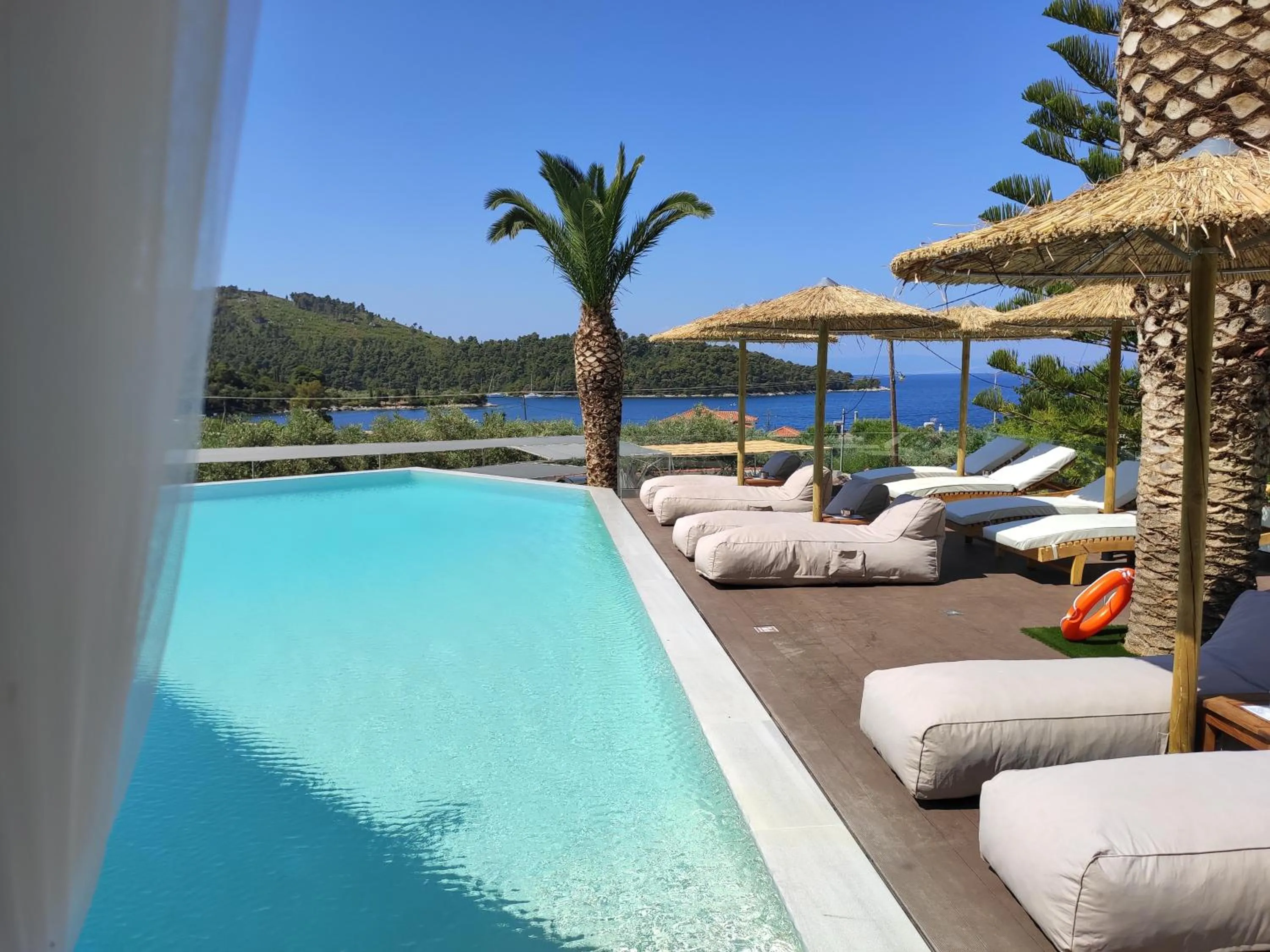 Swimming pool in Panormos Beach Hotel Skopelos