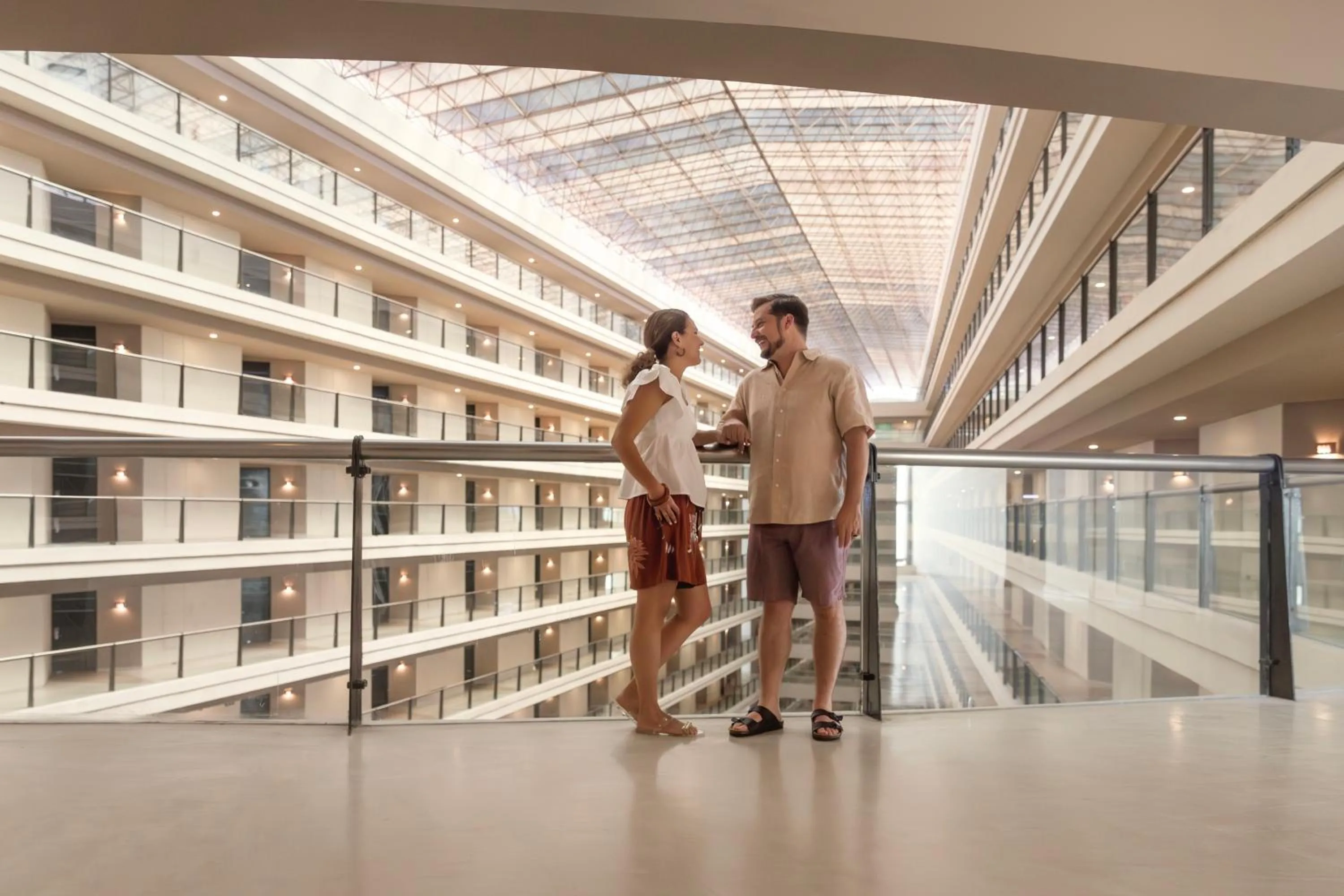Inner courtyard view in Seadust Cancun Family Resort - All Inclusive