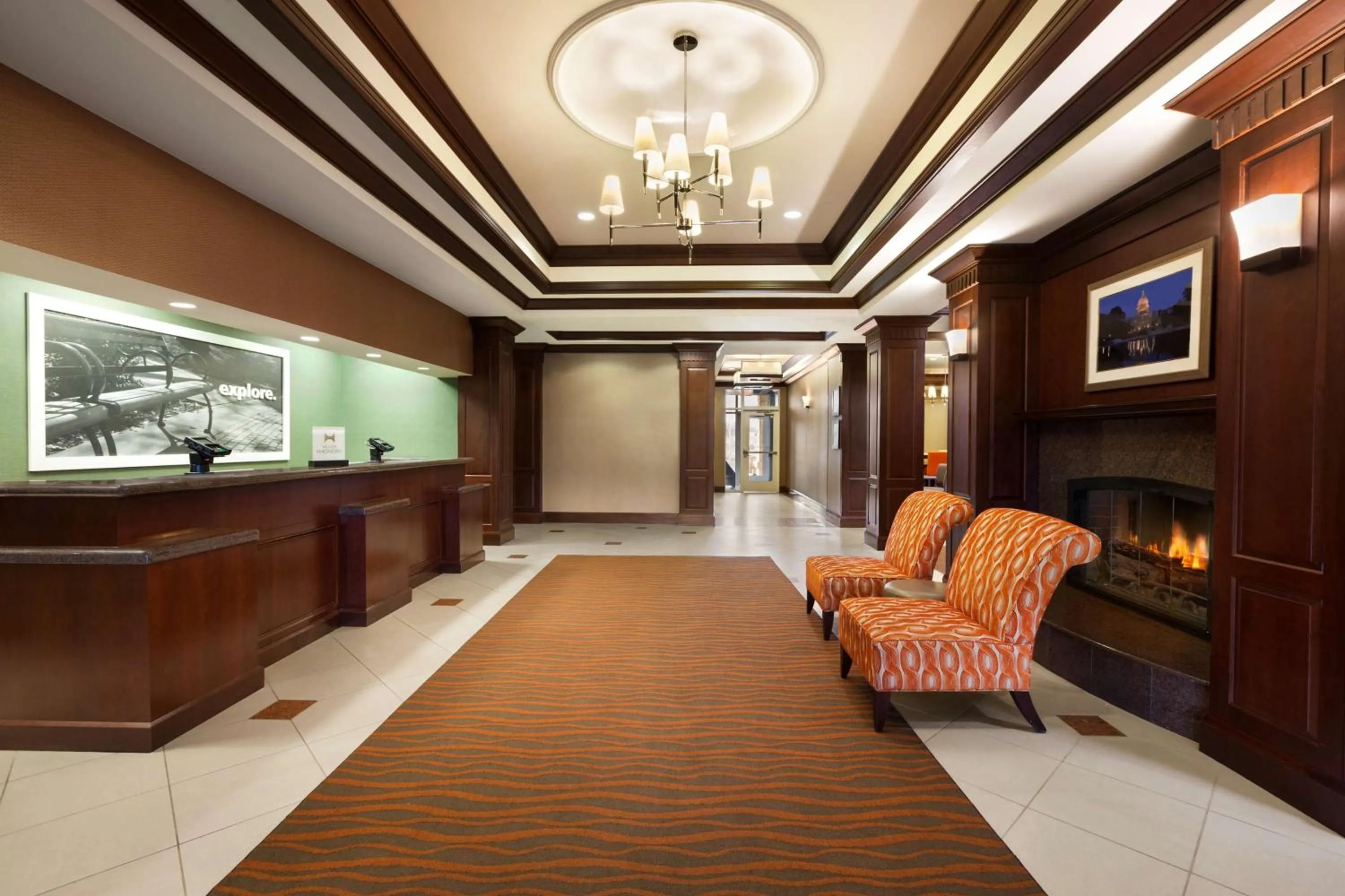 Lobby or reception in Hampton Inn & Suites Washington-Dulles International Airport
