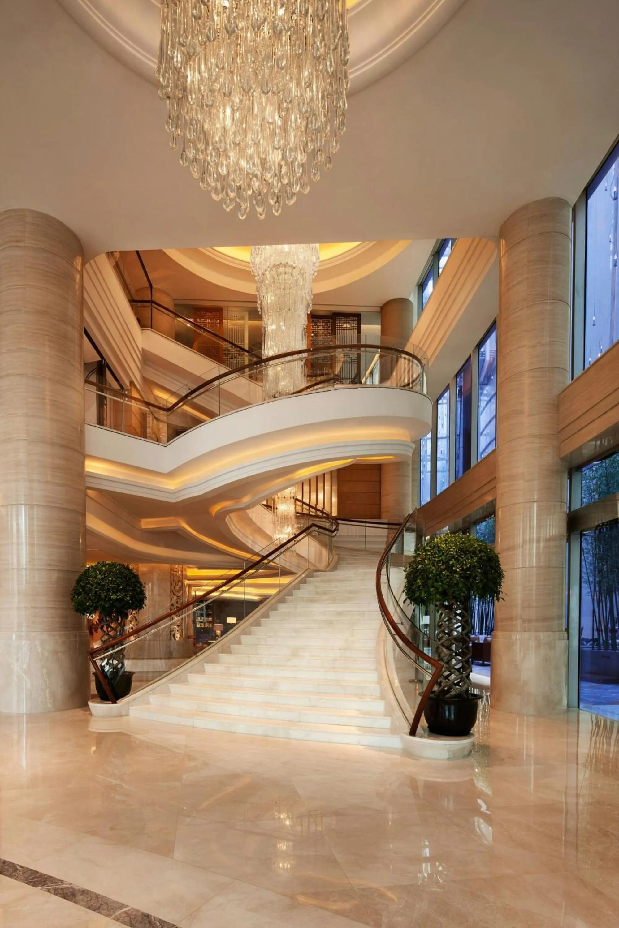 Lobby or reception in Shanghai Marriott Marquis City Centre