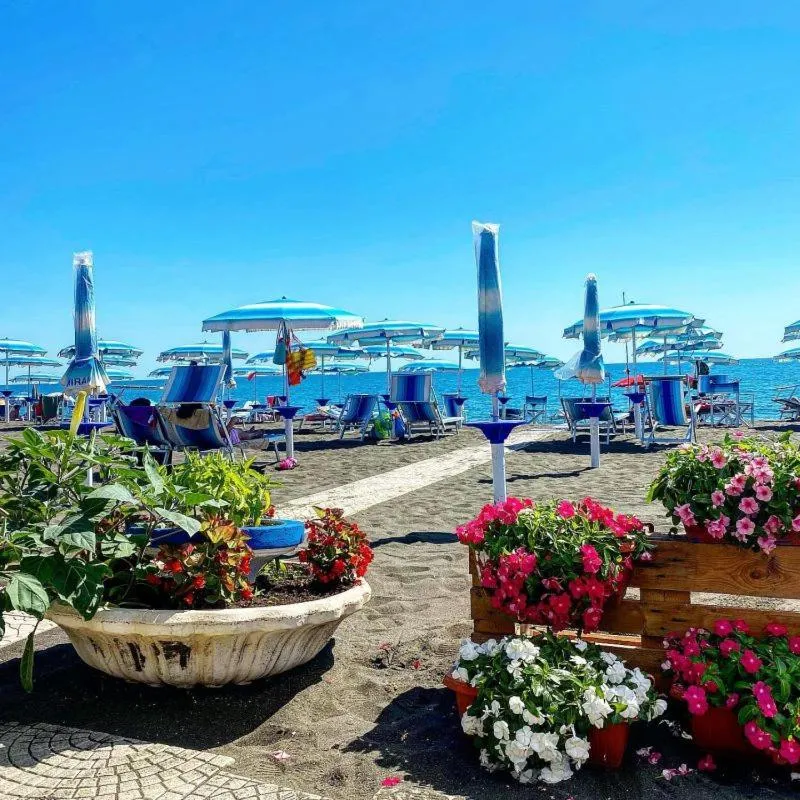 Beach in Hotel Miramare
