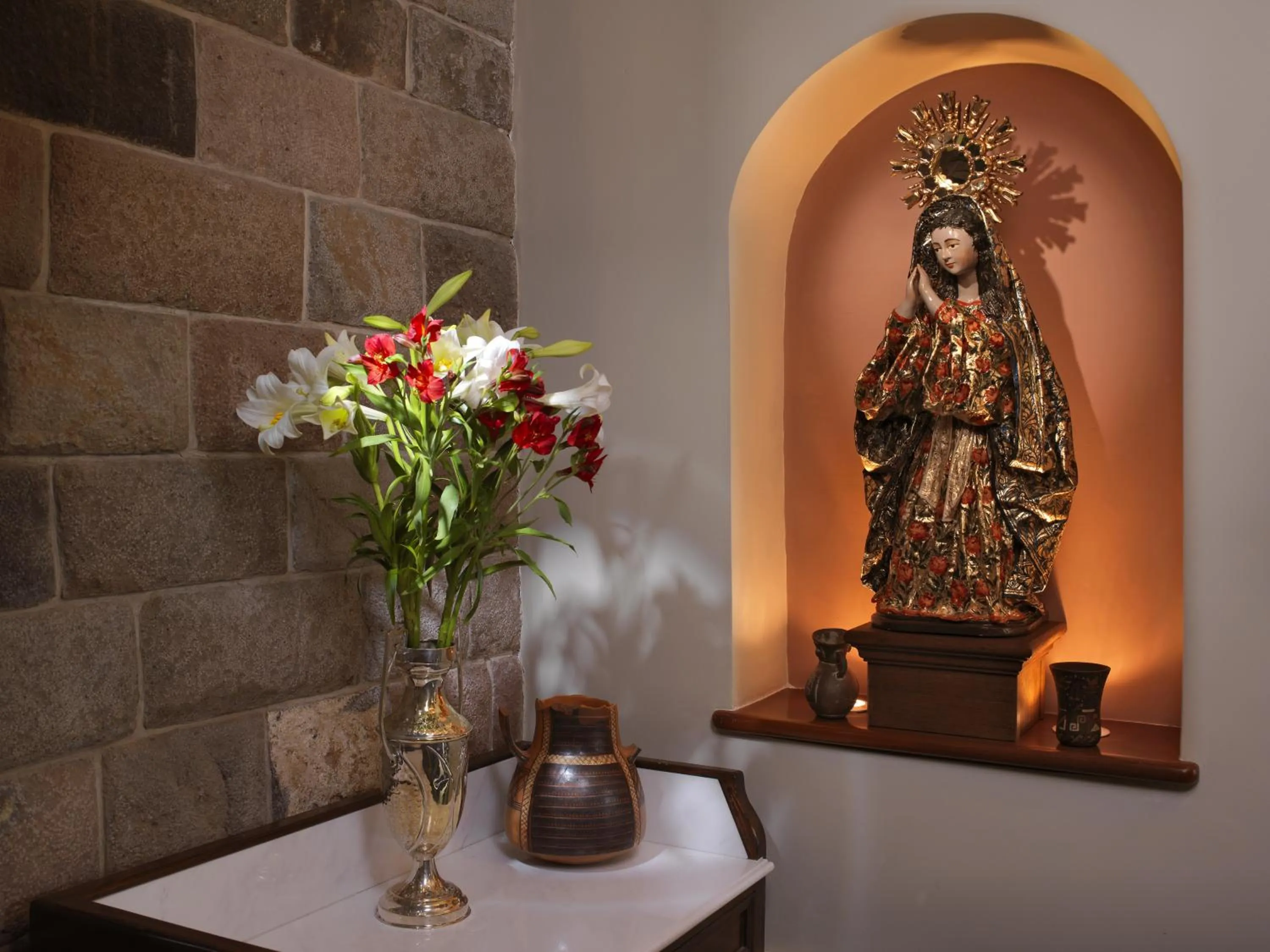 Decorative detail in Aranwa Cusco Boutique Hotel