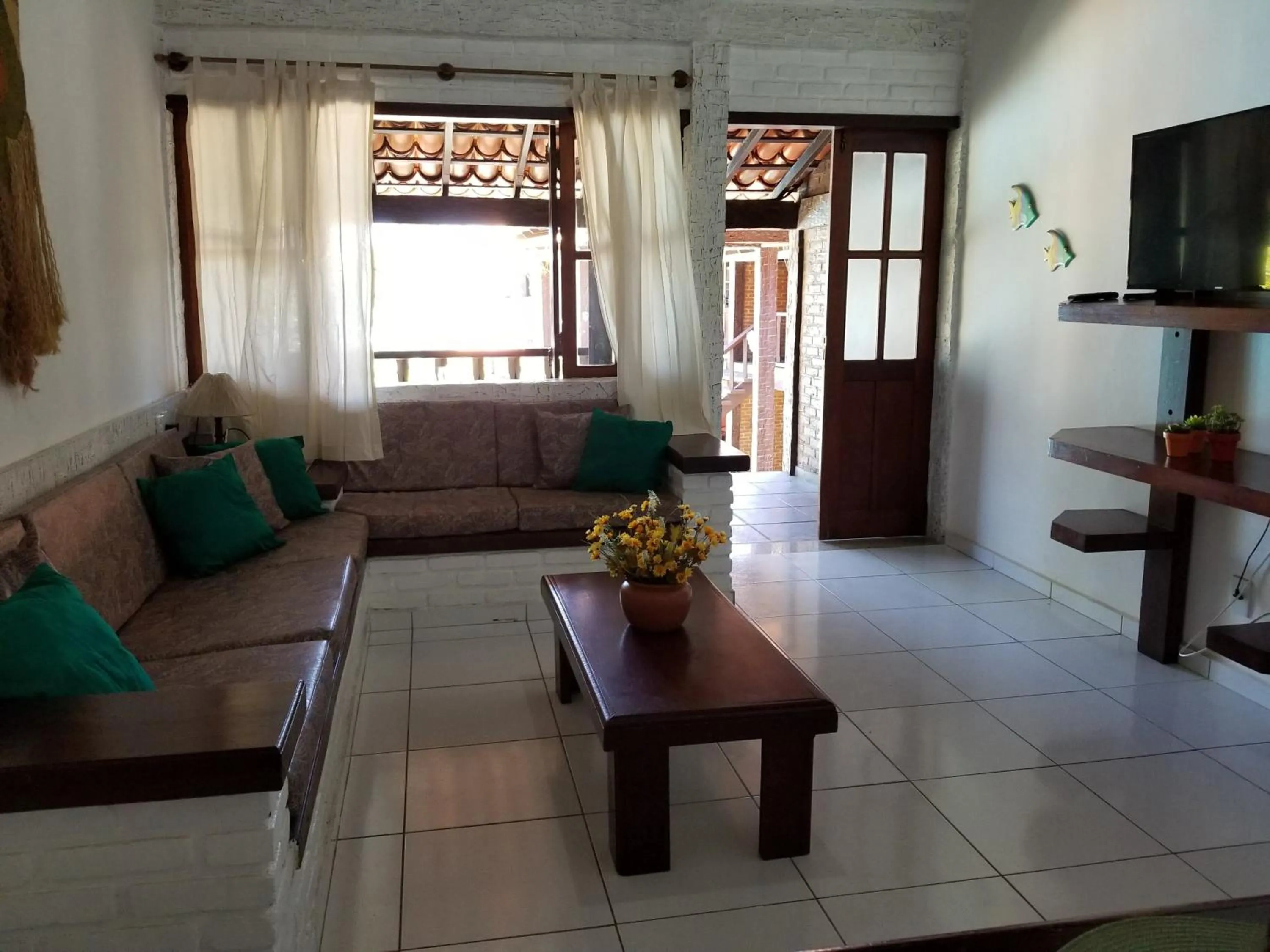 Living room in Flat - Geribá Apart Hotel