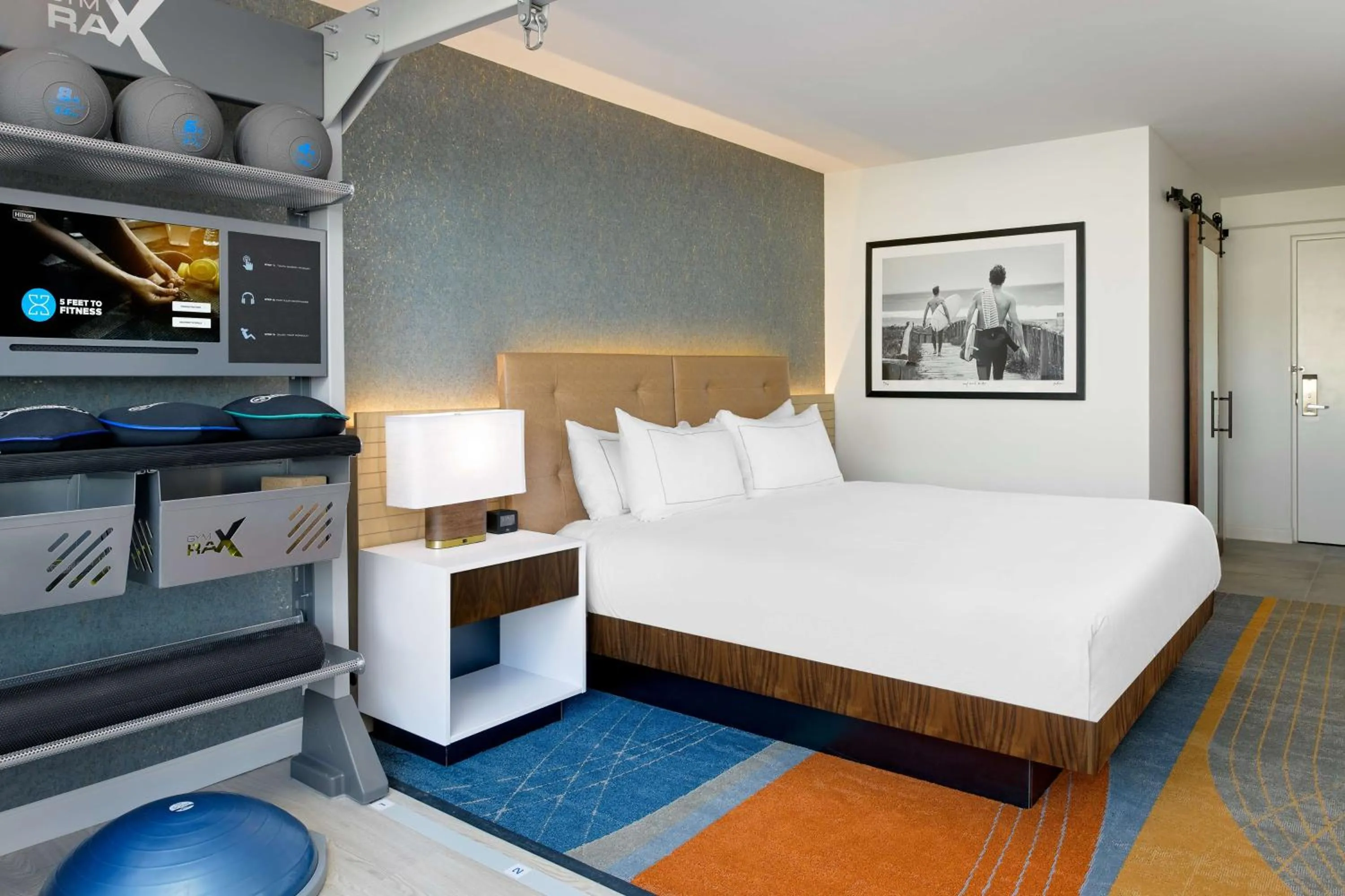 Bed in Hilton Los Angeles-Culver City, CA