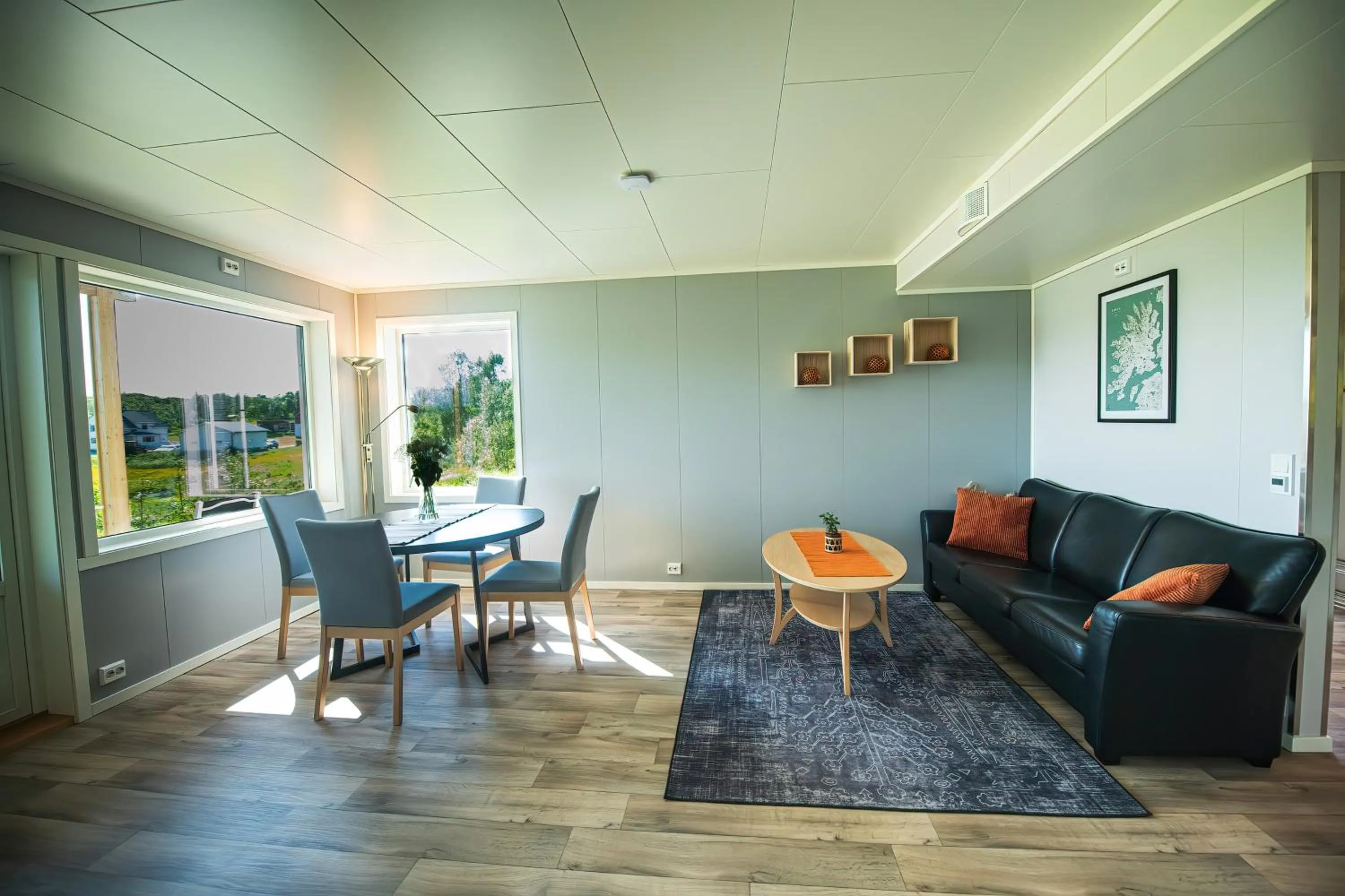 Seating area in Senja Fjordhotell and Apartments